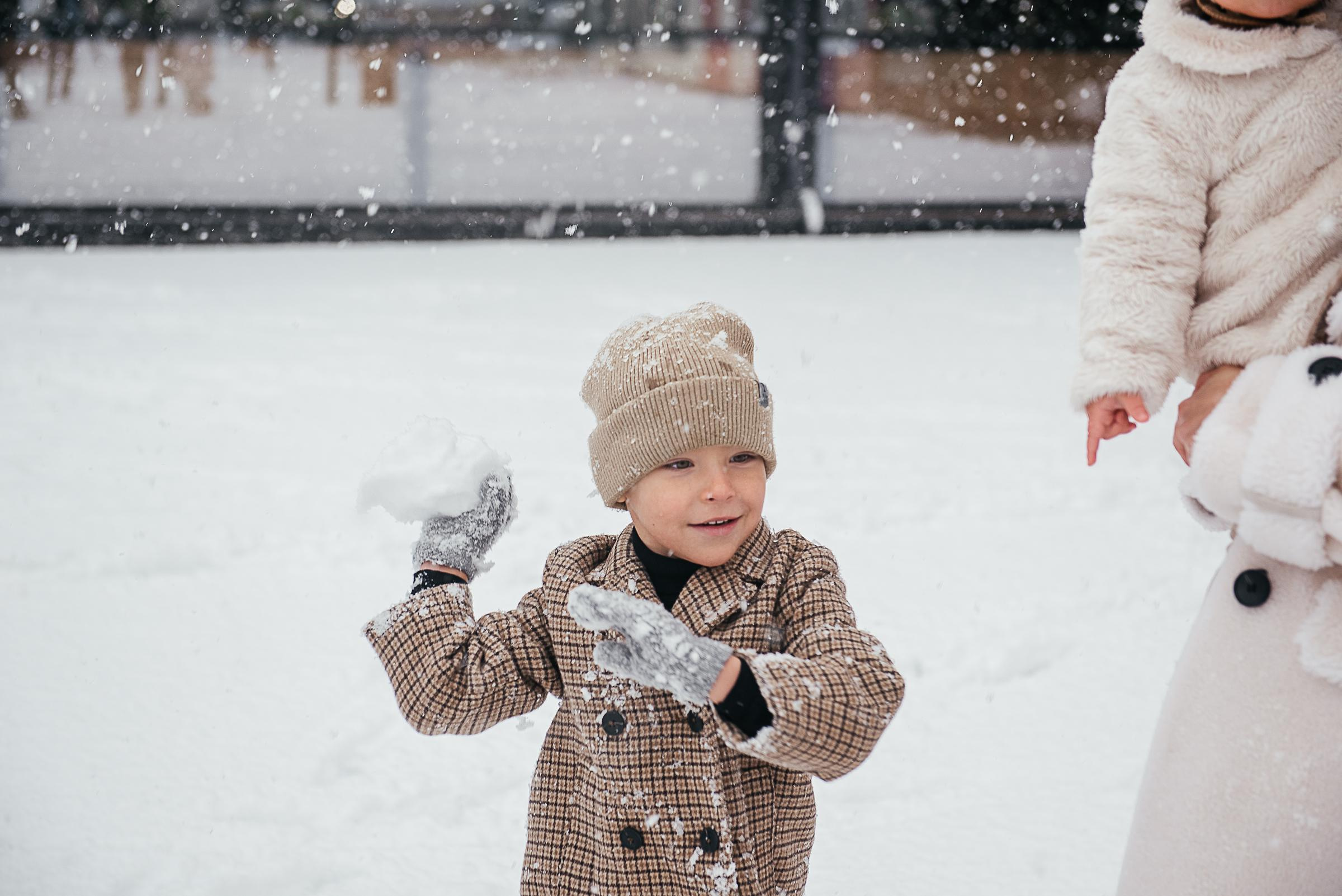 Снег в Краснодаре. Семейная фотосессия. Екатерина Бакурова — контент фотограф, женский фотограф в Краснодаре