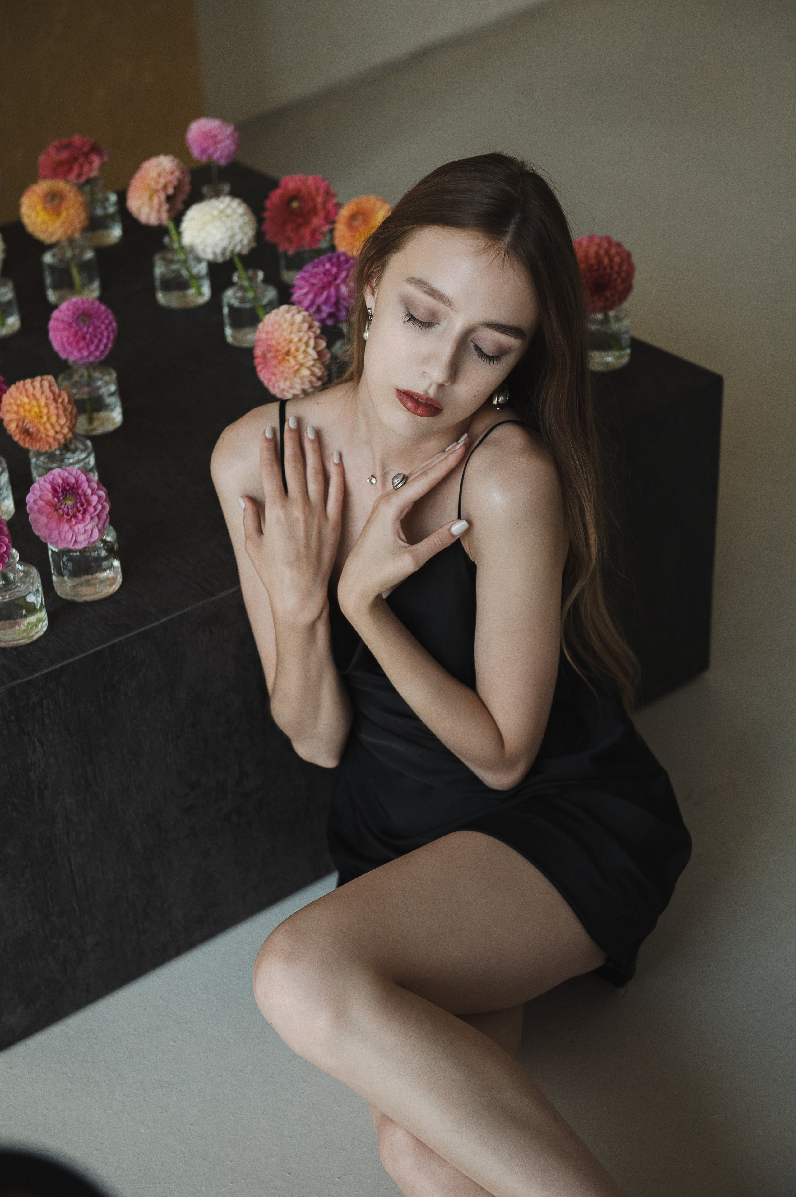 Портретная фотосъемка в студии. Екатерина Бакурова — контент фотограф, женский фотограф в Краснодаре