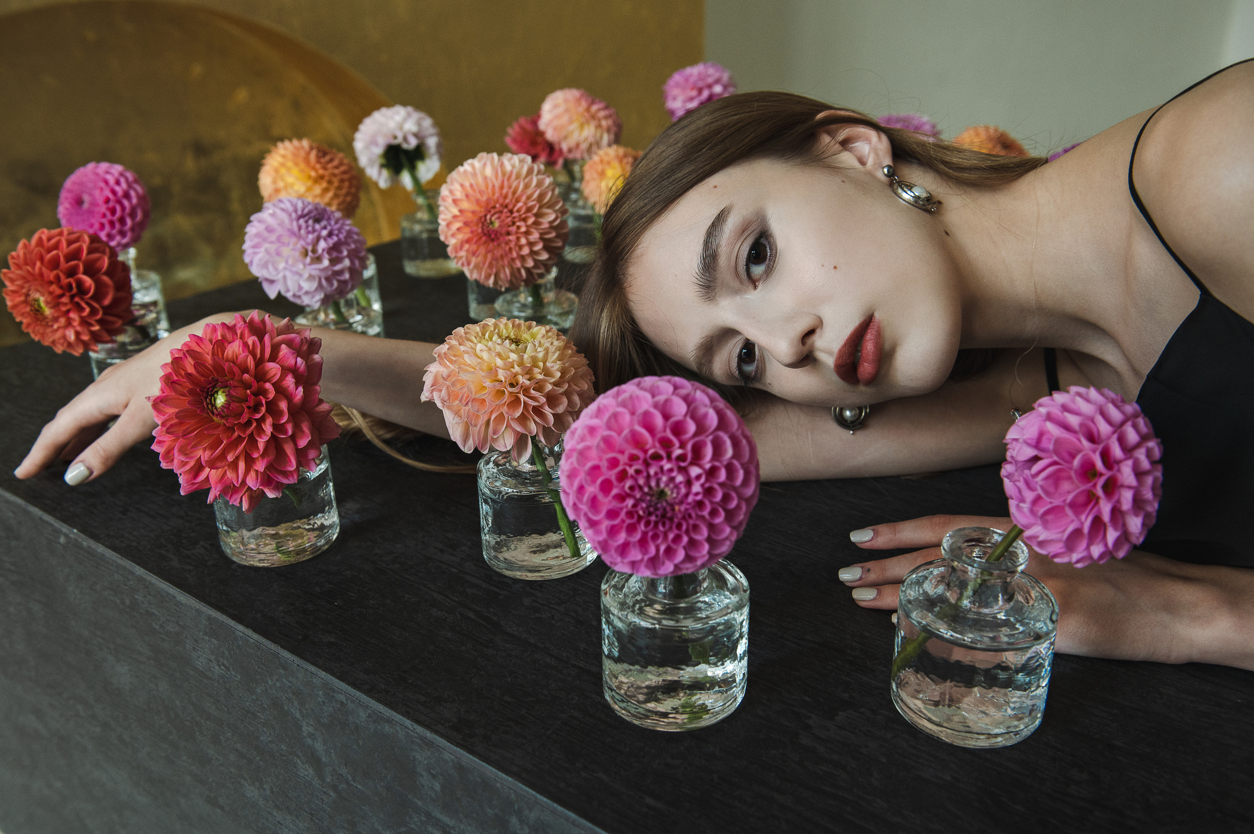 Портретная фотосъемка в студии. Екатерина Бакурова — контент фотограф, женский фотограф в Краснодаре