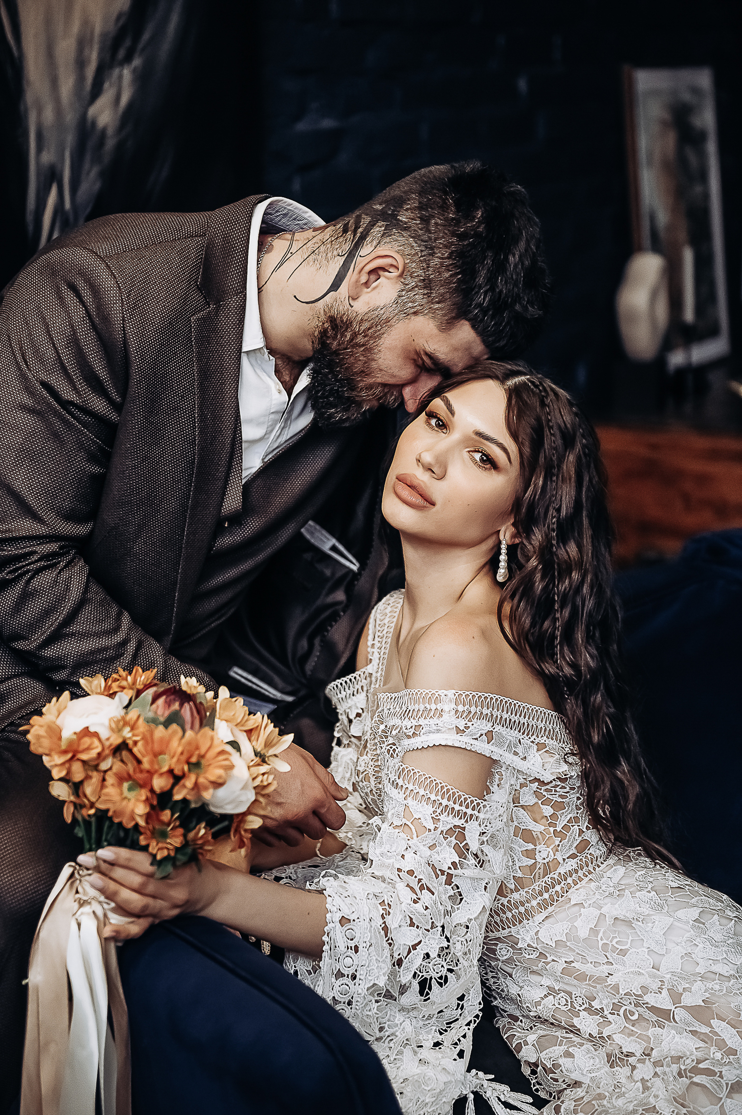 Свадебная фотосессия в студии. Екатерина Бакурова — контент фотограф, женский фотограф в Краснодаре