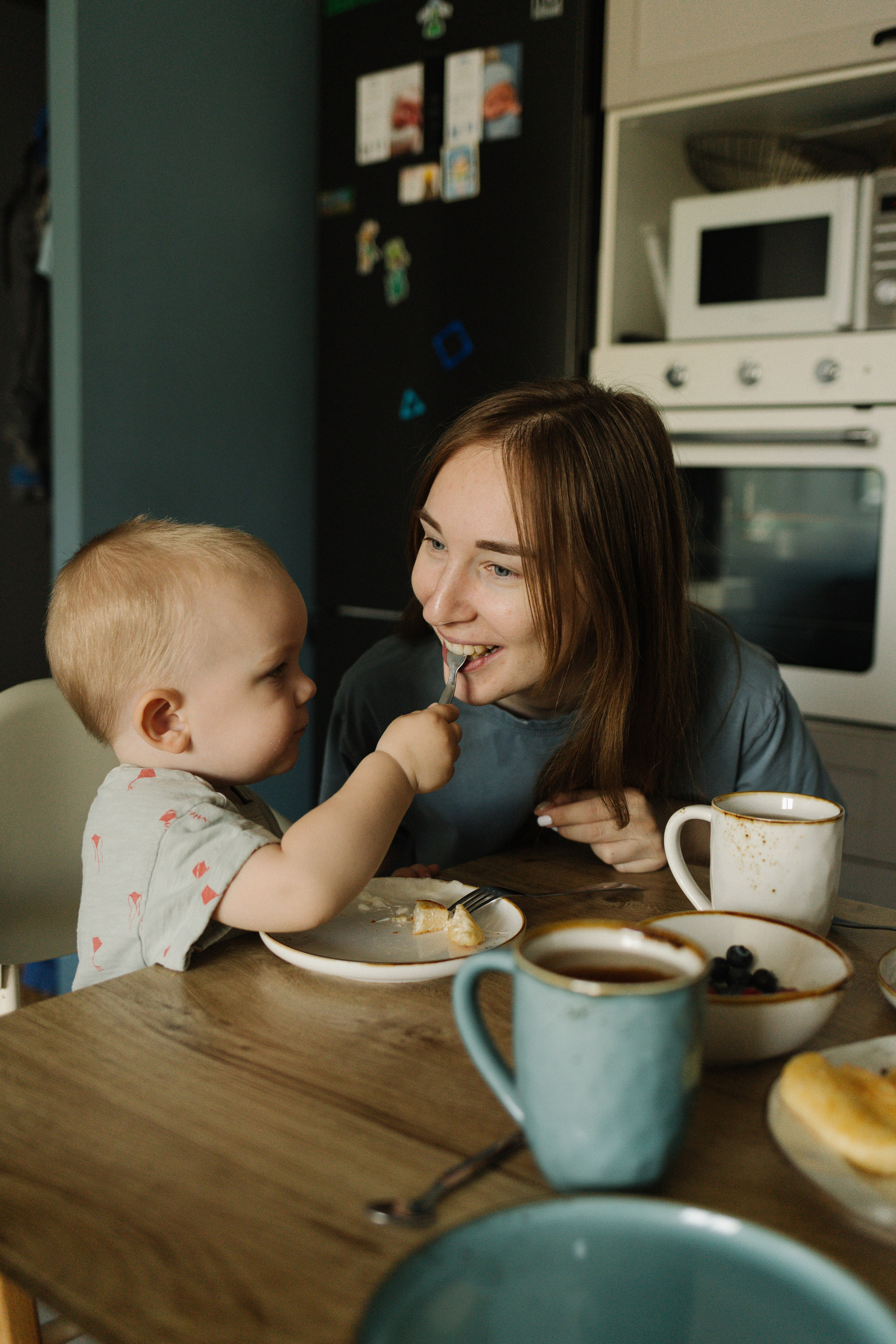 На завтраке!. Семейный фотограф Юлия Клишина