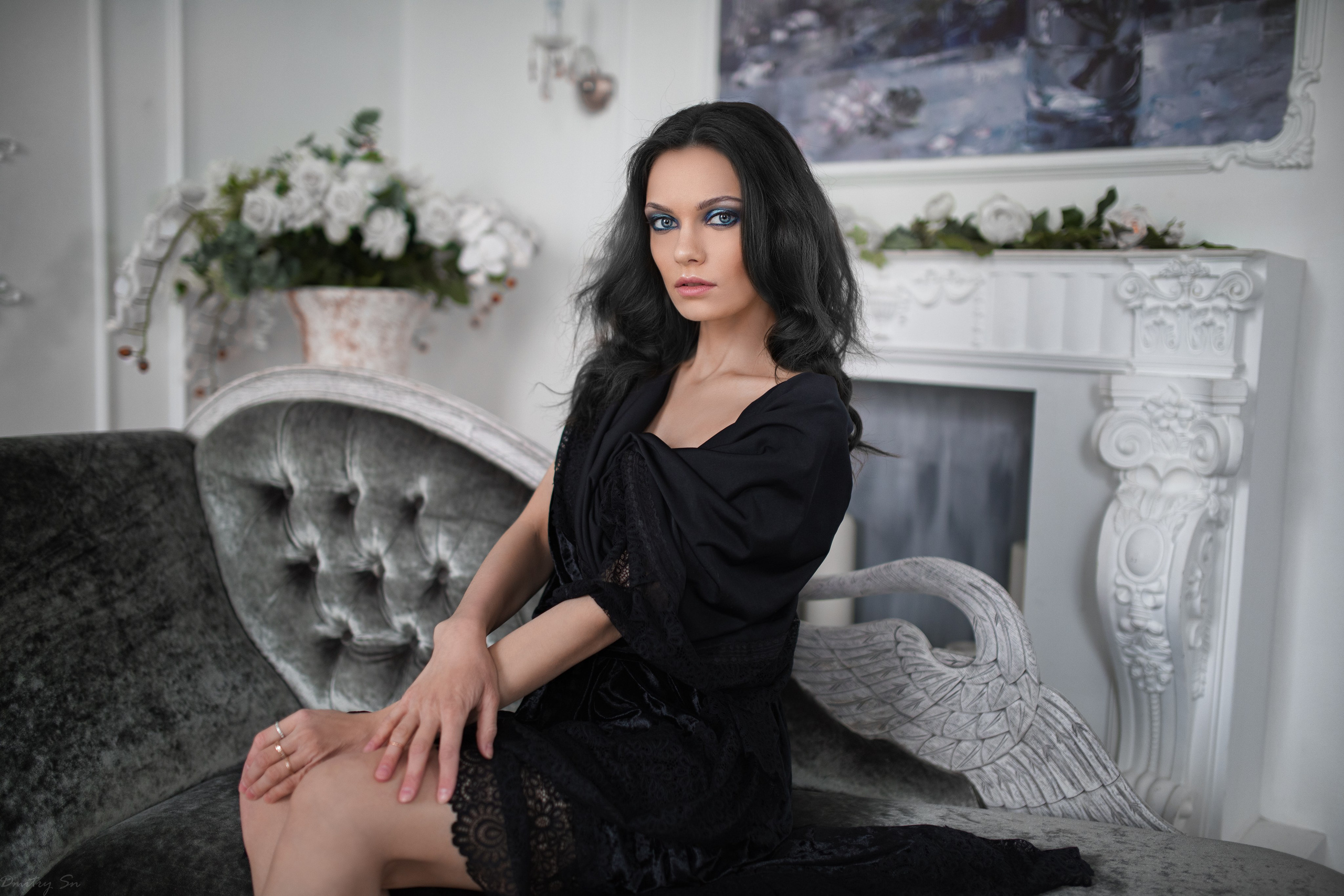 Фотосет с Екатериной в интерьерной студии в формате для «себя»