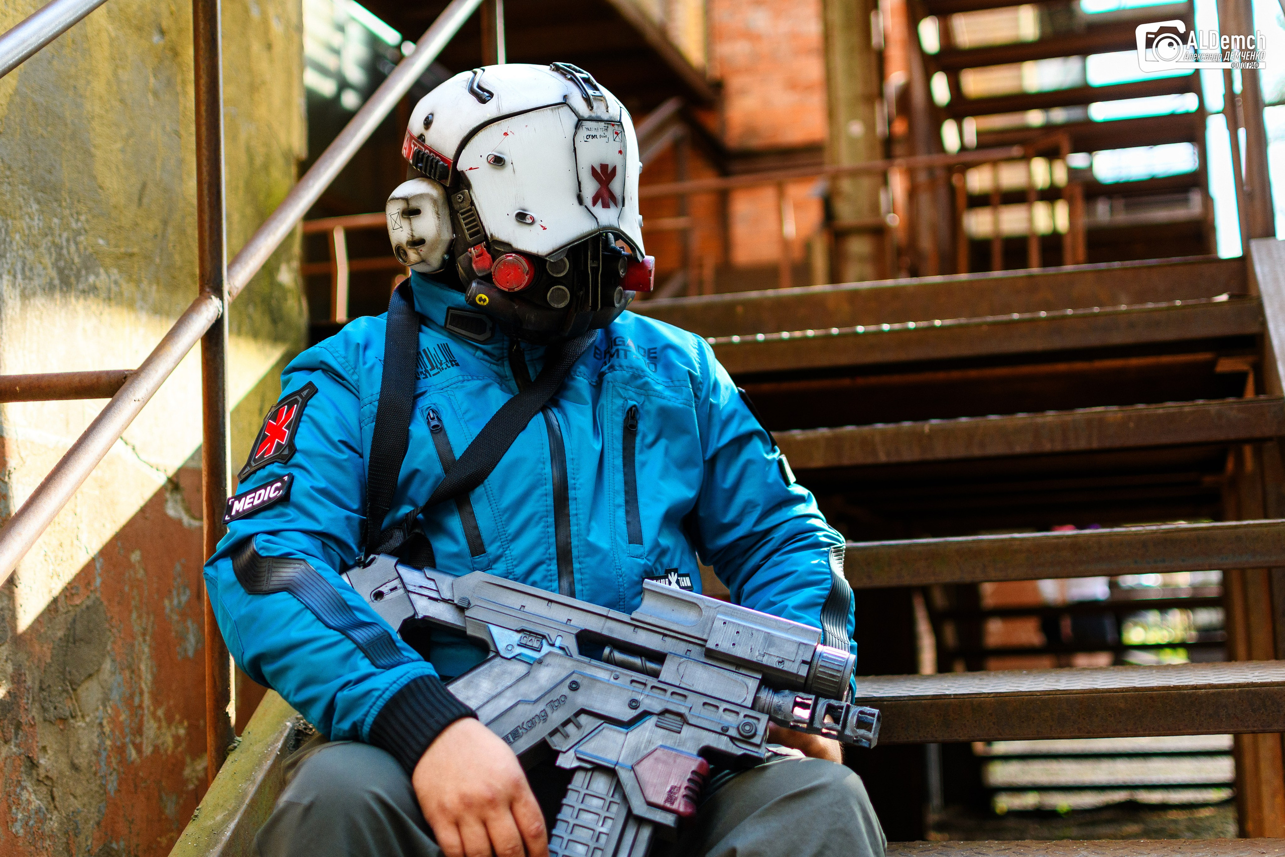 Cyberpunk 2077 Trauma Team косплей фотосессия в Москве