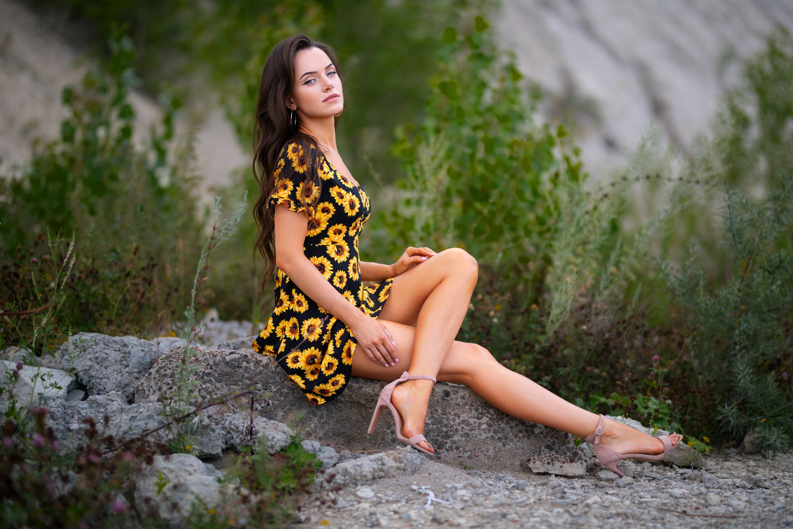 Летняя съемка с Екатериной на природе в парке Белый Колодец в формате для «себя»