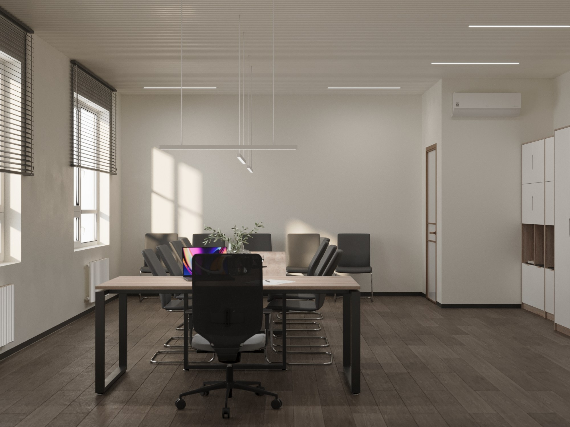 Кабинет для совещаний. 3D-дизайнер Кристина Пуляевская