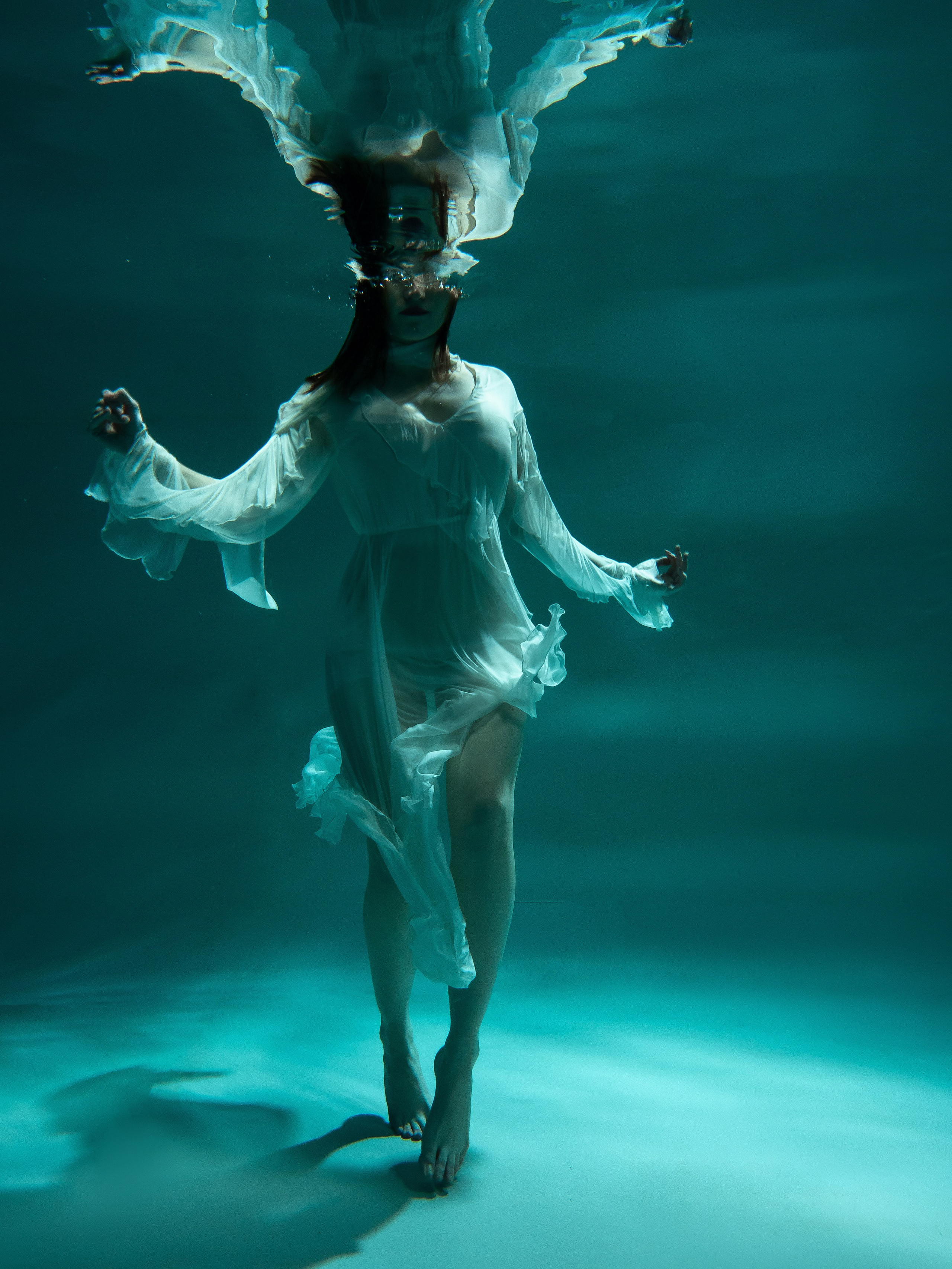 Персональная съёмка под водой для Мили. Фотограф Кристина Берг