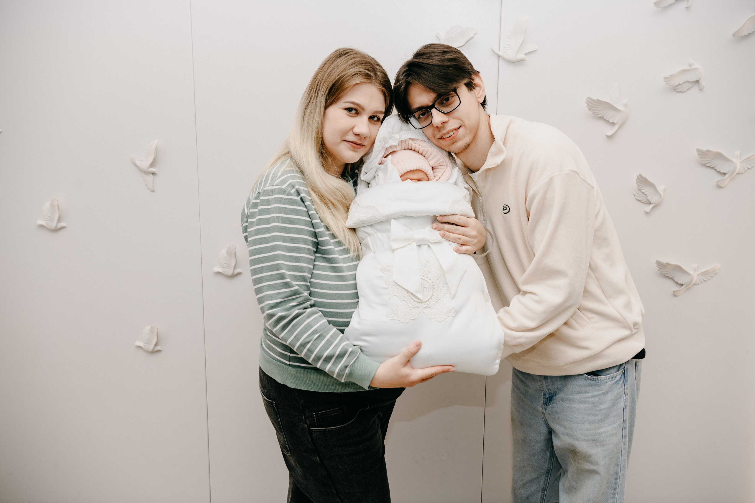 Выписка Арины. 4 роддом. Фотограф на выписку из роддома в Москве и МО