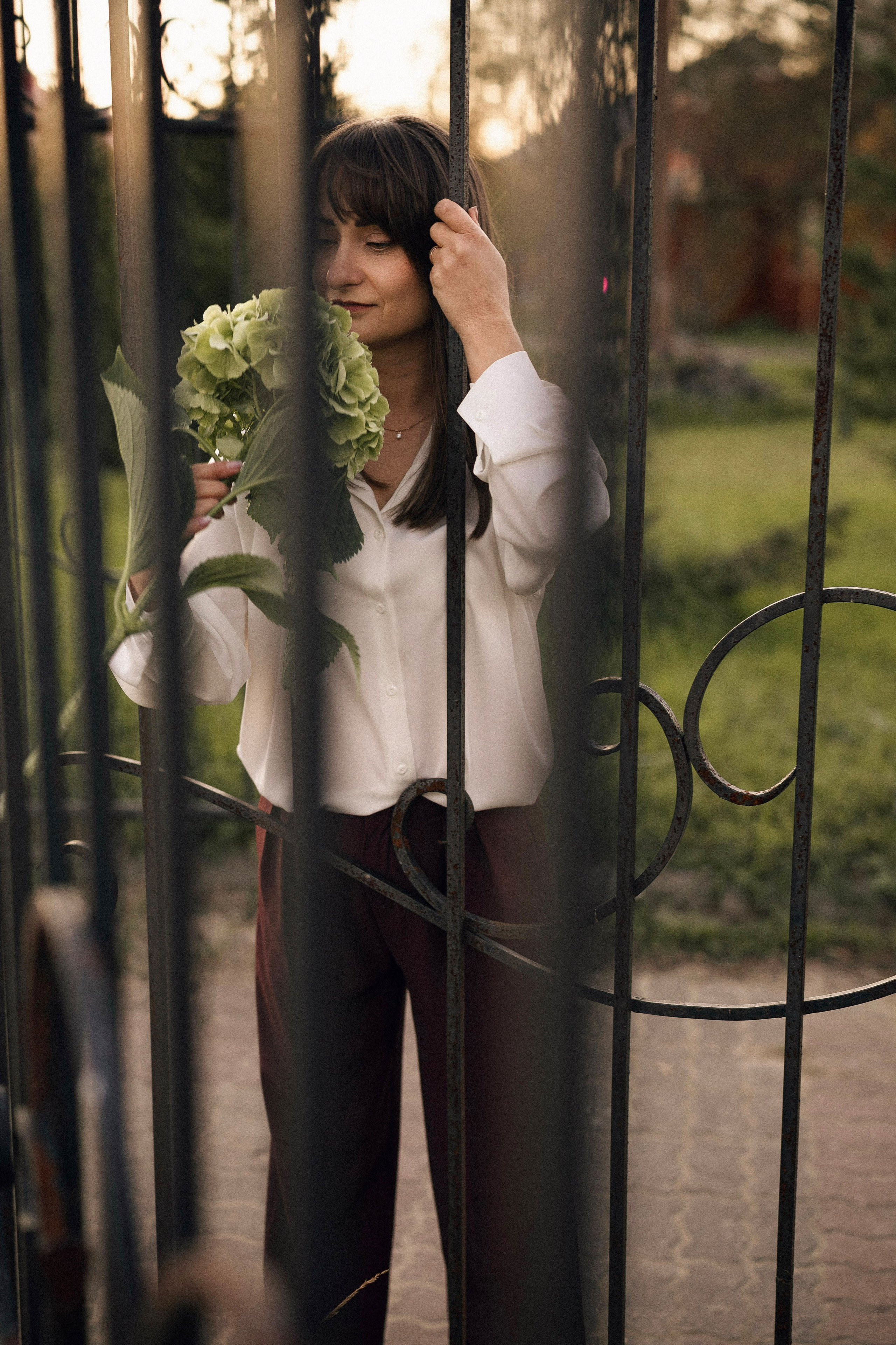 Натали с гортензией. Портретный, семейный и свадебный фотограф в Нарьян-Маре