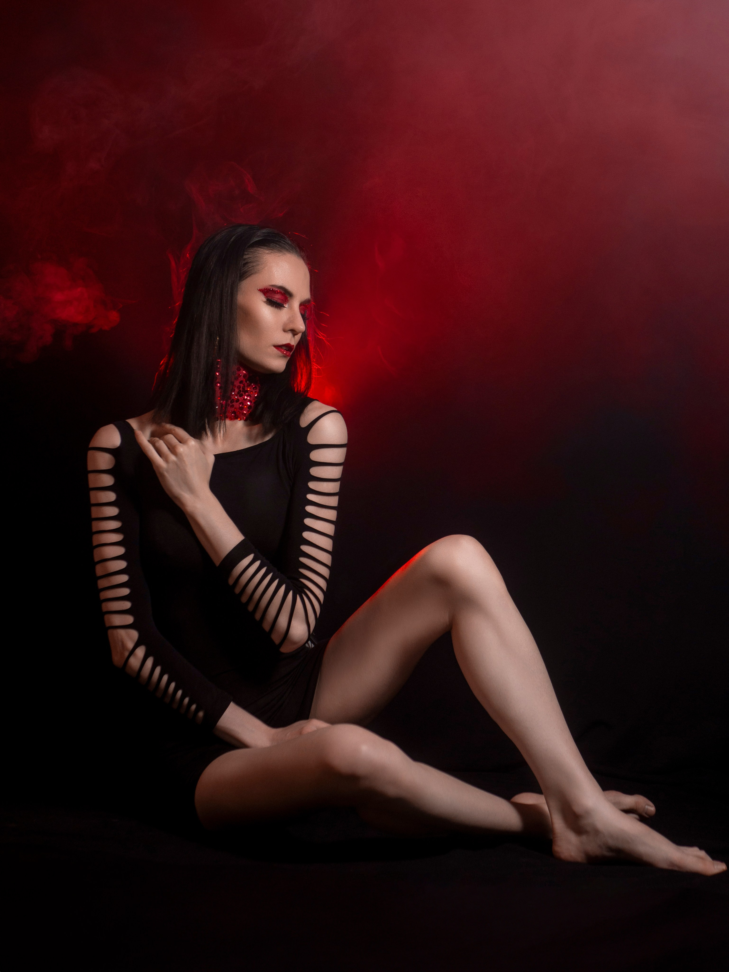 Красный грим. Арт фотограф, женский фотограф Москва