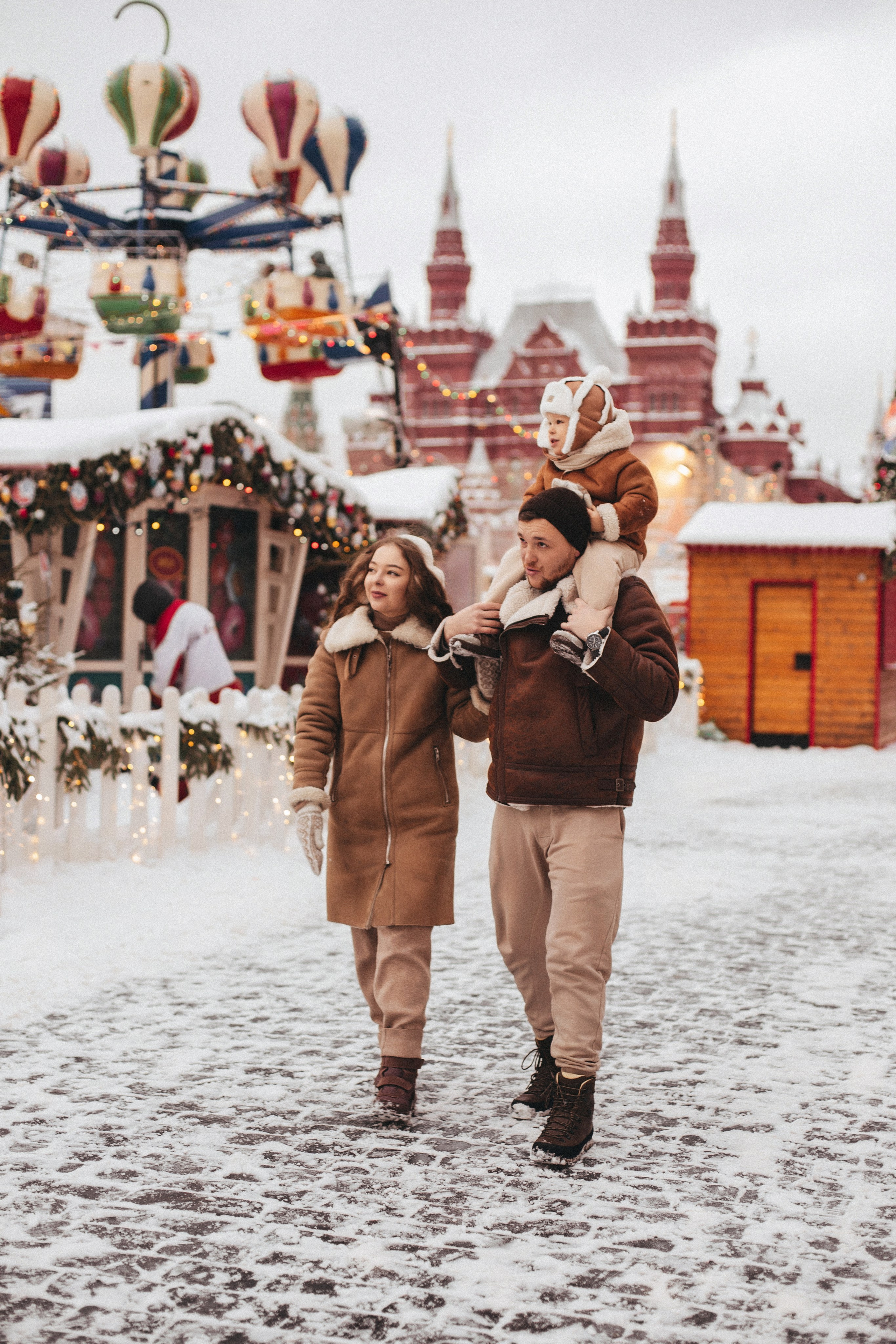 На новогодней ярмарке. Семейный фотограф в Москве