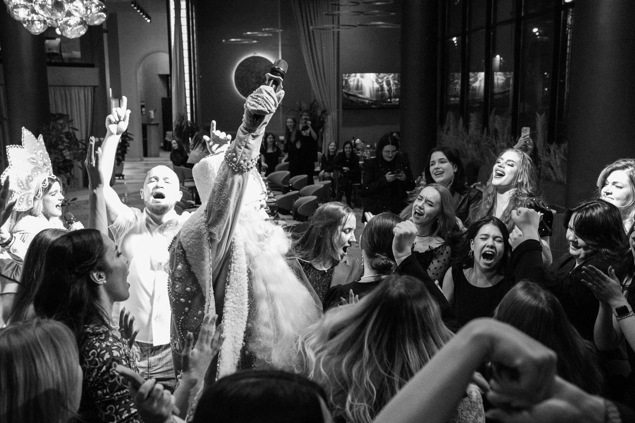 Новогодний корпоратив Альфа-Банк, ресторан Журавли