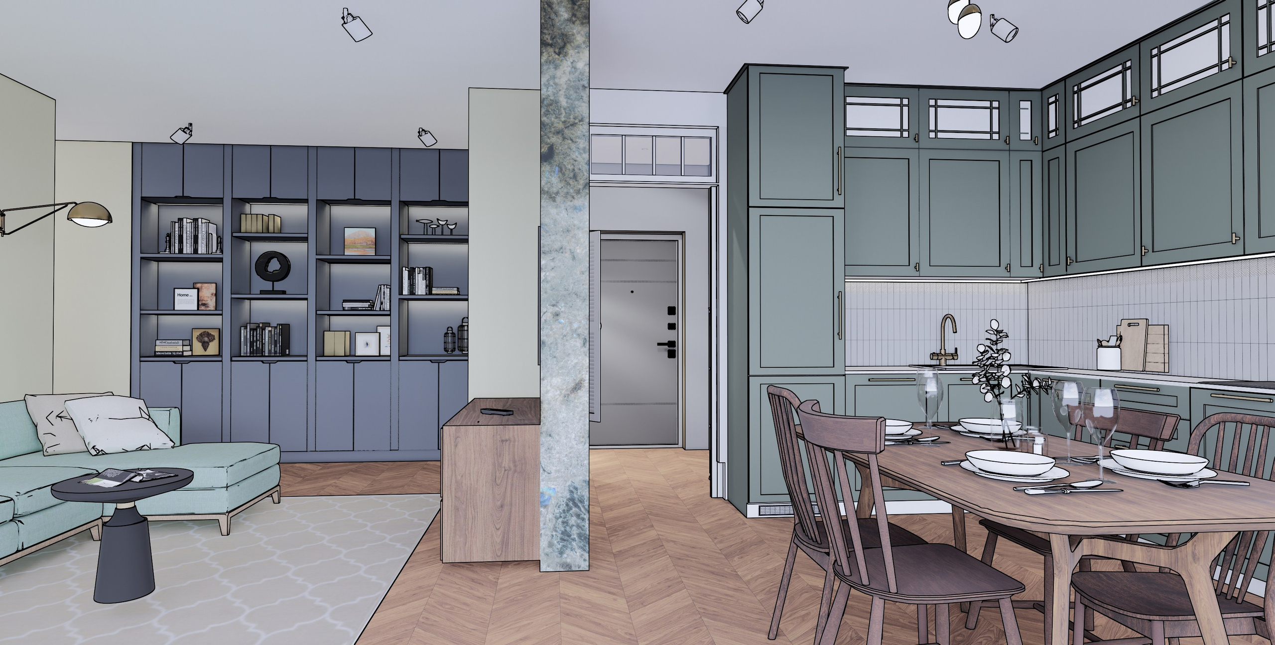 В ПРОЦЕСЕЕ РЕАЛИЗАЦИИ… (КВАРТИРА У МОРЯ). Дизайнер интерьера, Санкт-Петербург