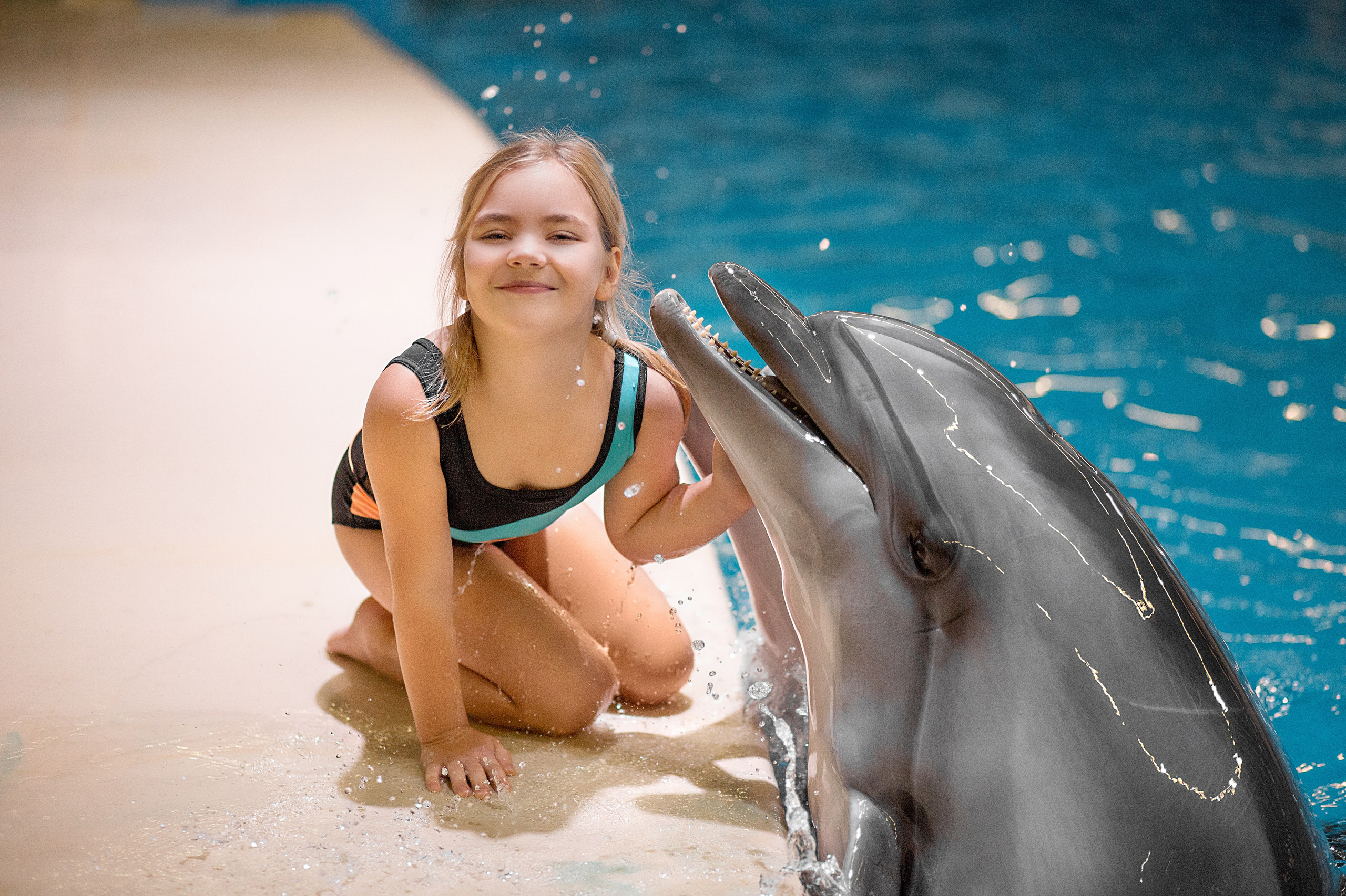 Василиса и дельфины. Фотосессия с лошадьми в Нижнем Новгороде