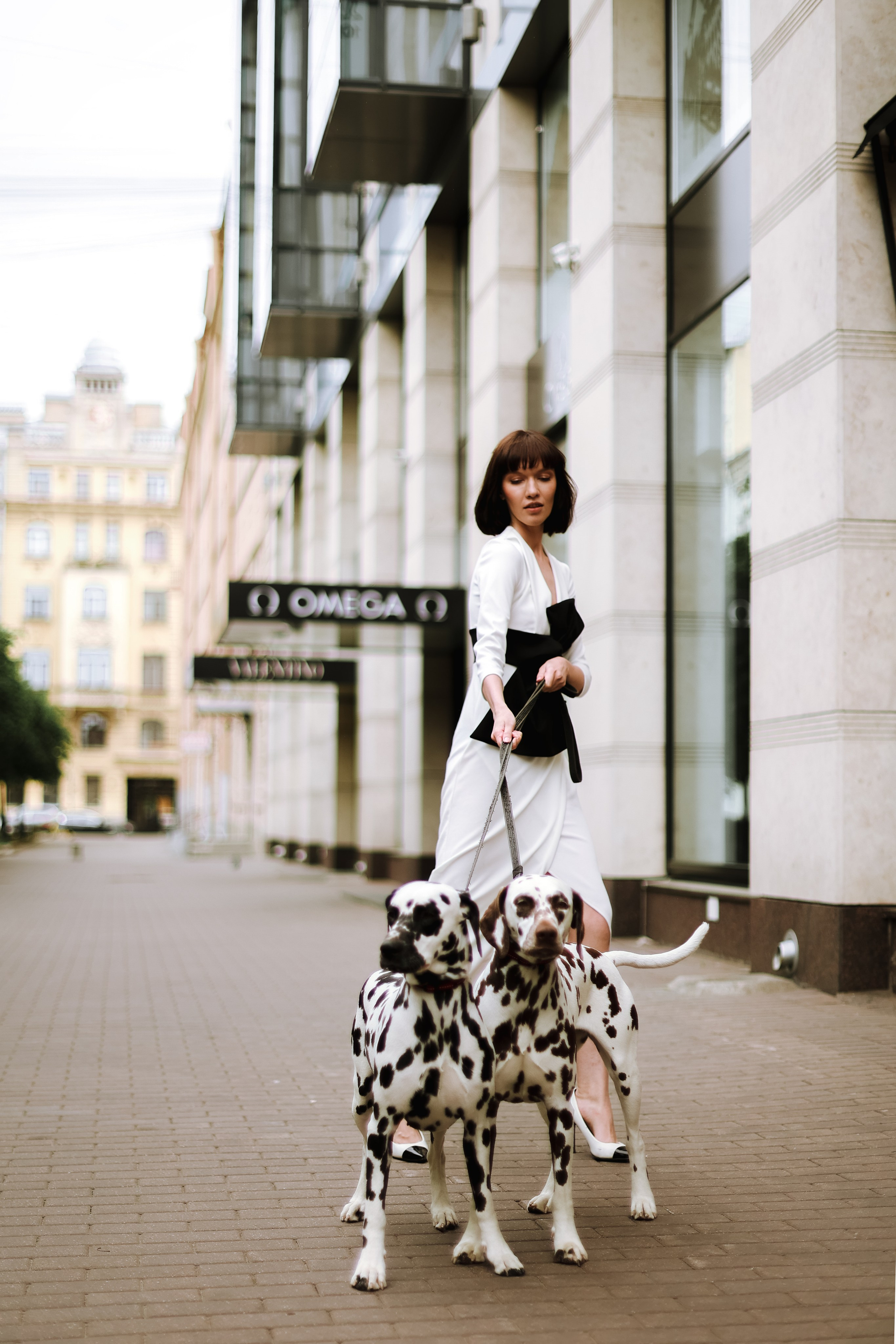 Свадебная прогулка с далматинцами. Свадебный и love story фотограф в Санкт-Петербурге (Спб) Natali Iva