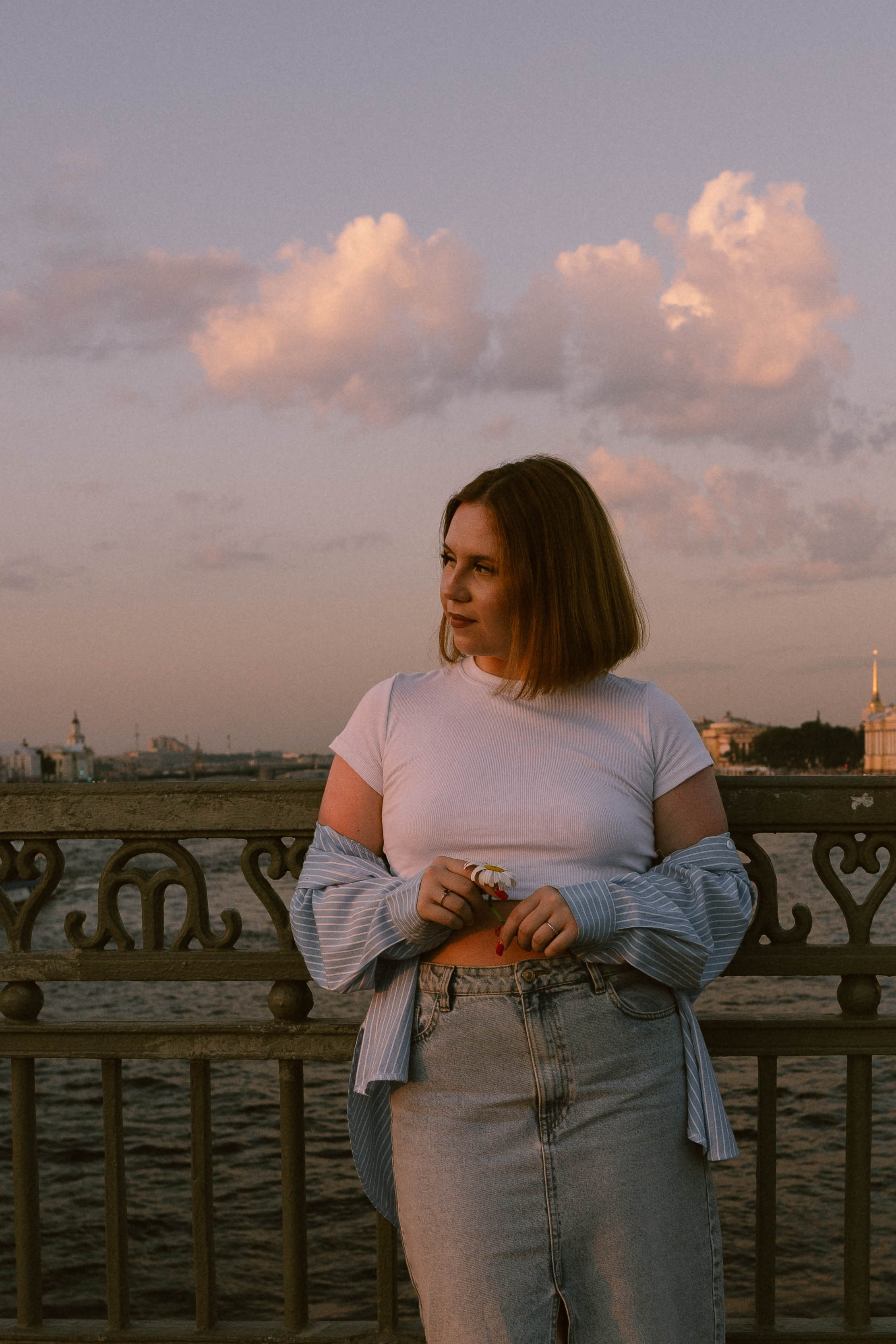 Виктория, ромашки и летний закат. Фотограф в Санкт-Петербурге Головина Анастасия