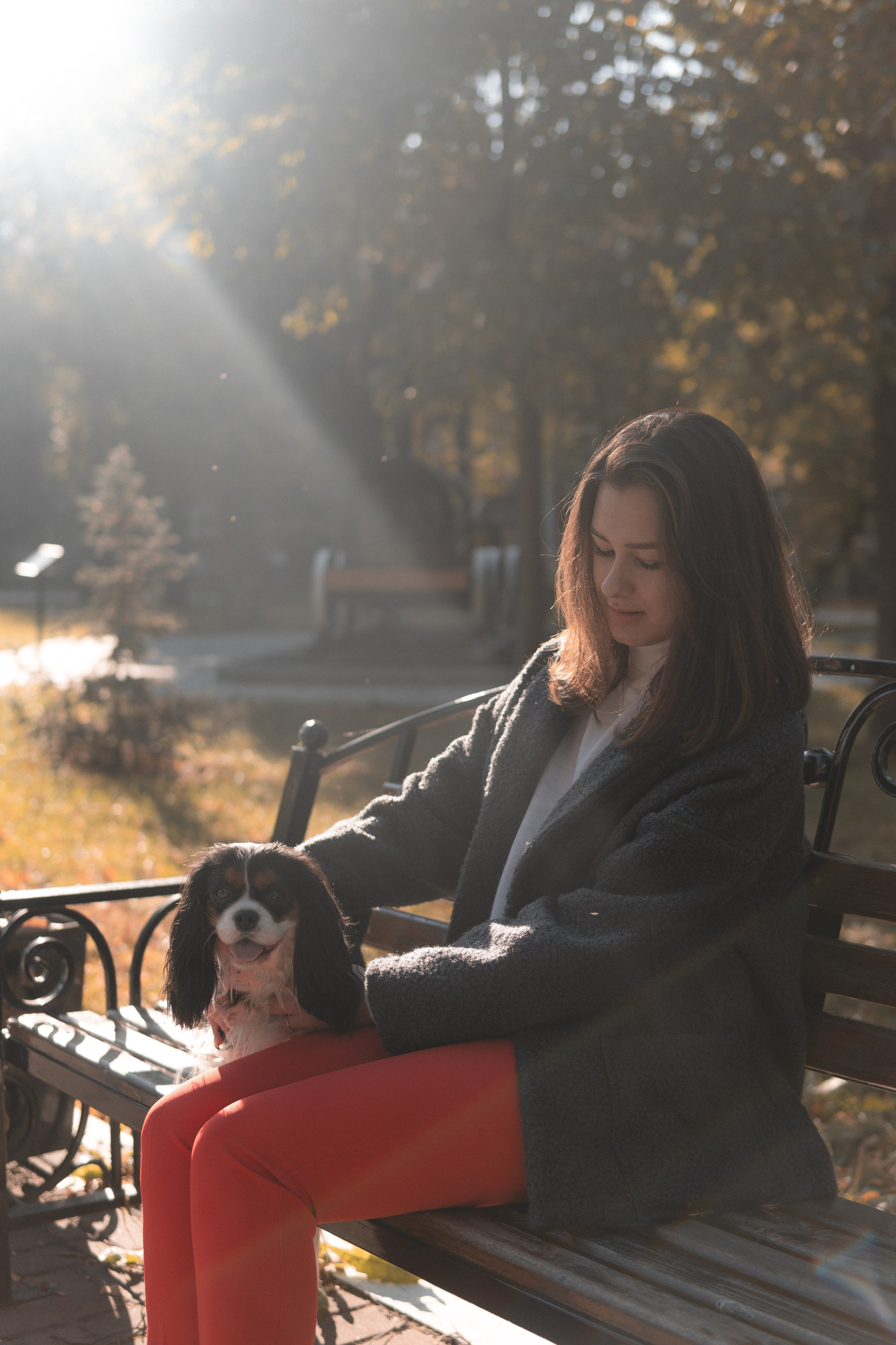 Катя и Беки: история о кофе в парке. Портретный и репортажный фотограф в Воронеже: Анастасия Пузикова