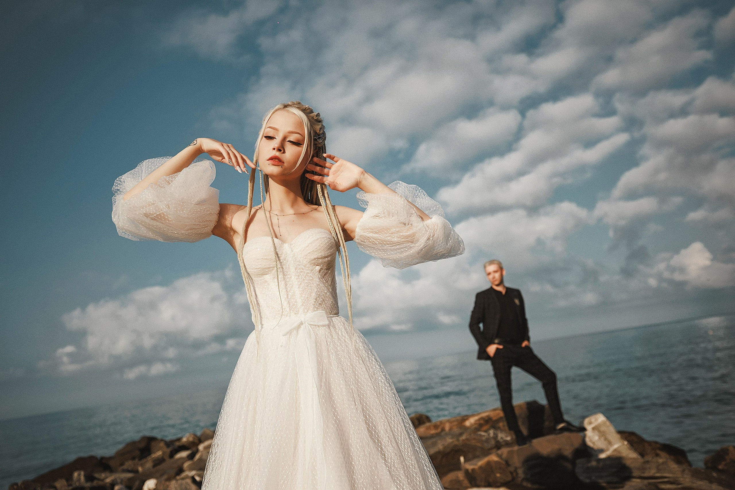 Свадебная фотосессия у моря для Карины и Сергея. Свадебный и семейный фотограф в Сочи Денис Вялов