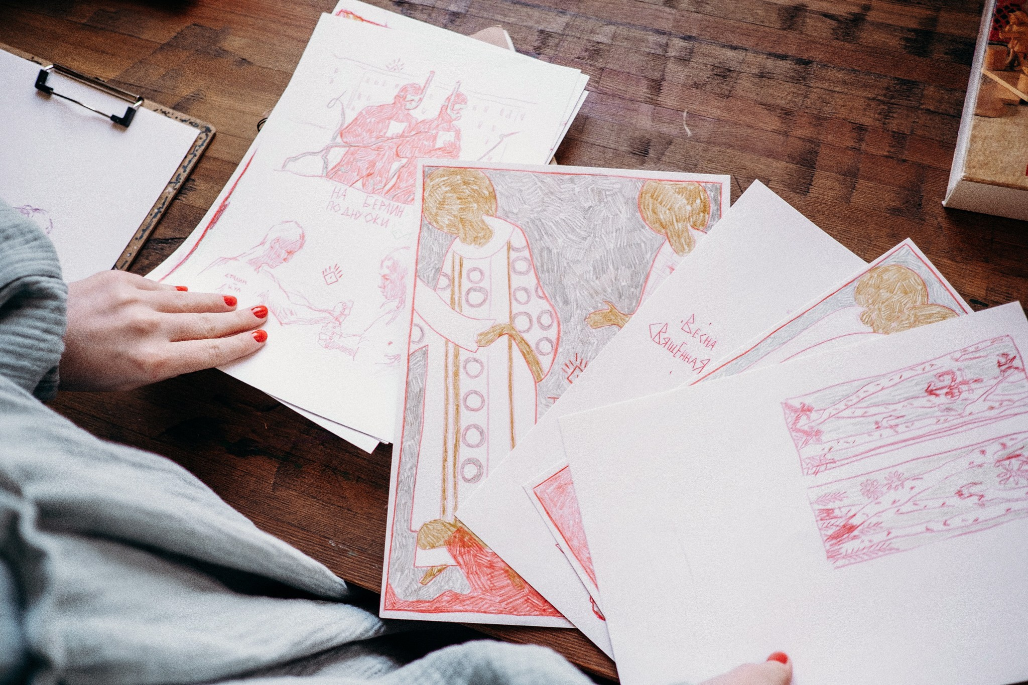 В мастерской у Анны Самойловой. Portrait and reportage photographer