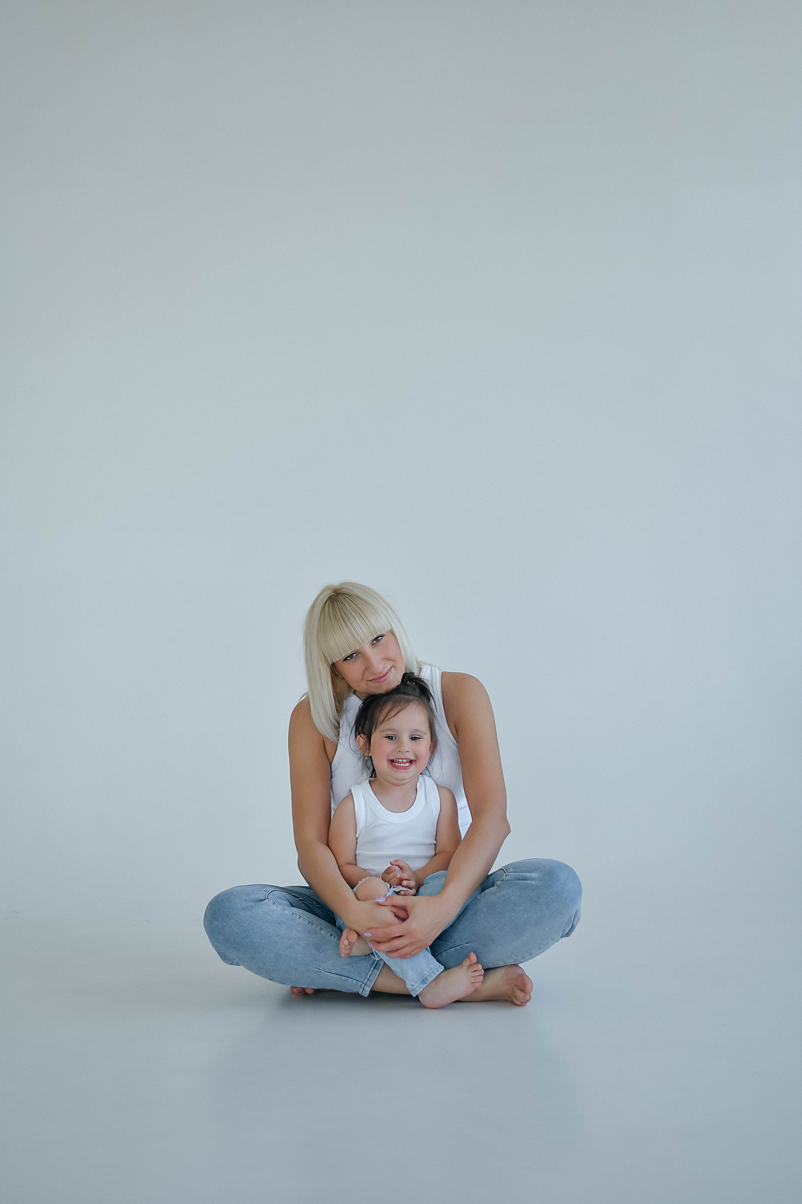 Мама и дочка студийная. Фотограф Подольск