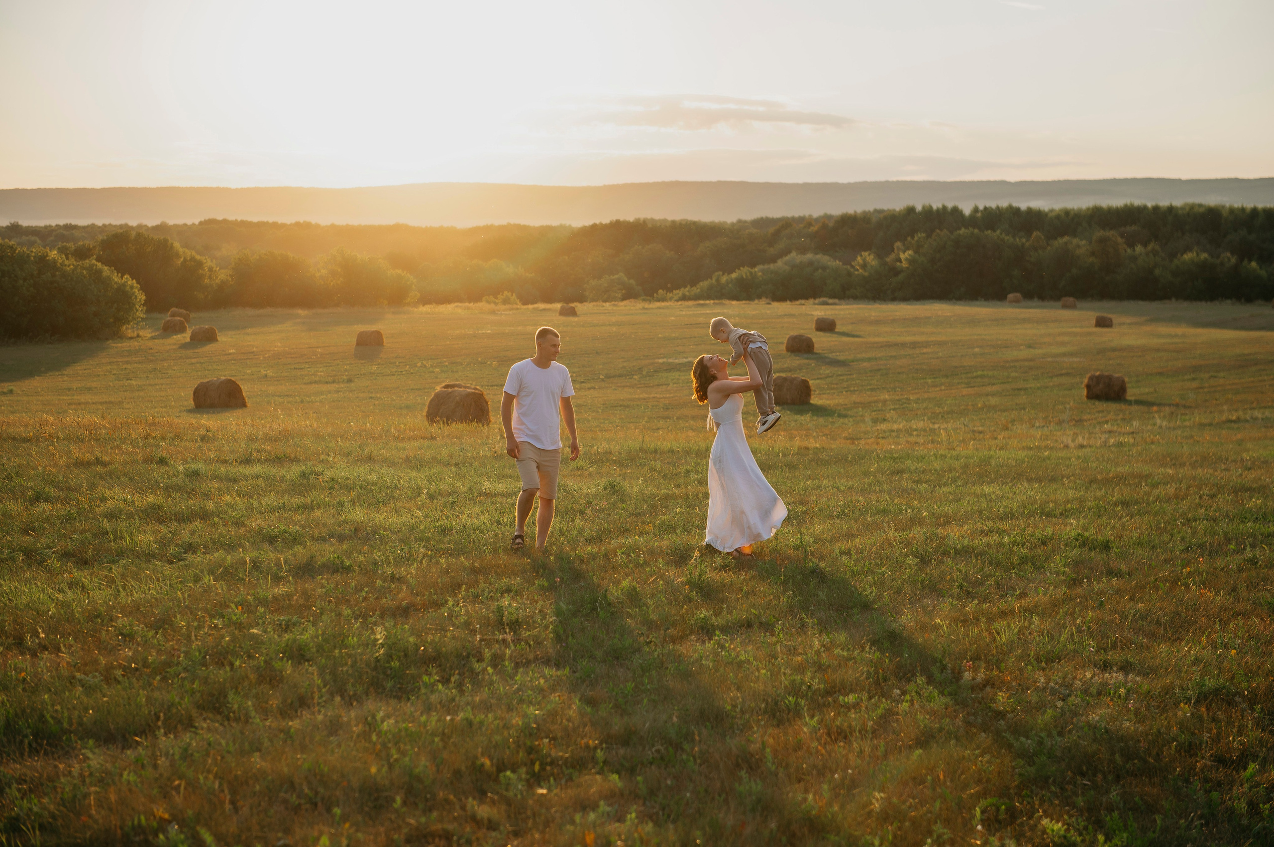 Семейная прогулка на закте. Фотограф Дарья Семина