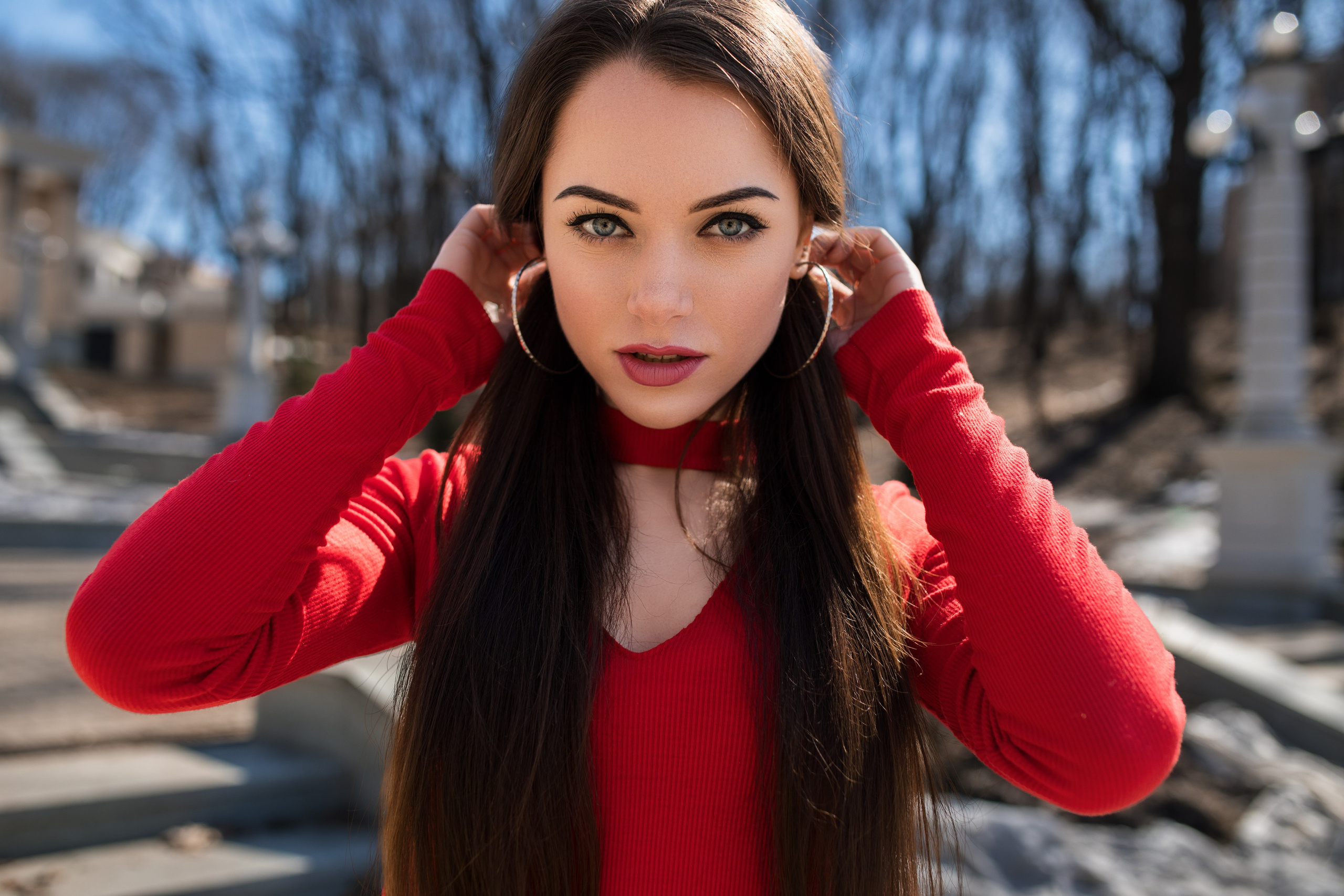 Весенняя съемка с Екатериной в парке и на улицах города для «себя»