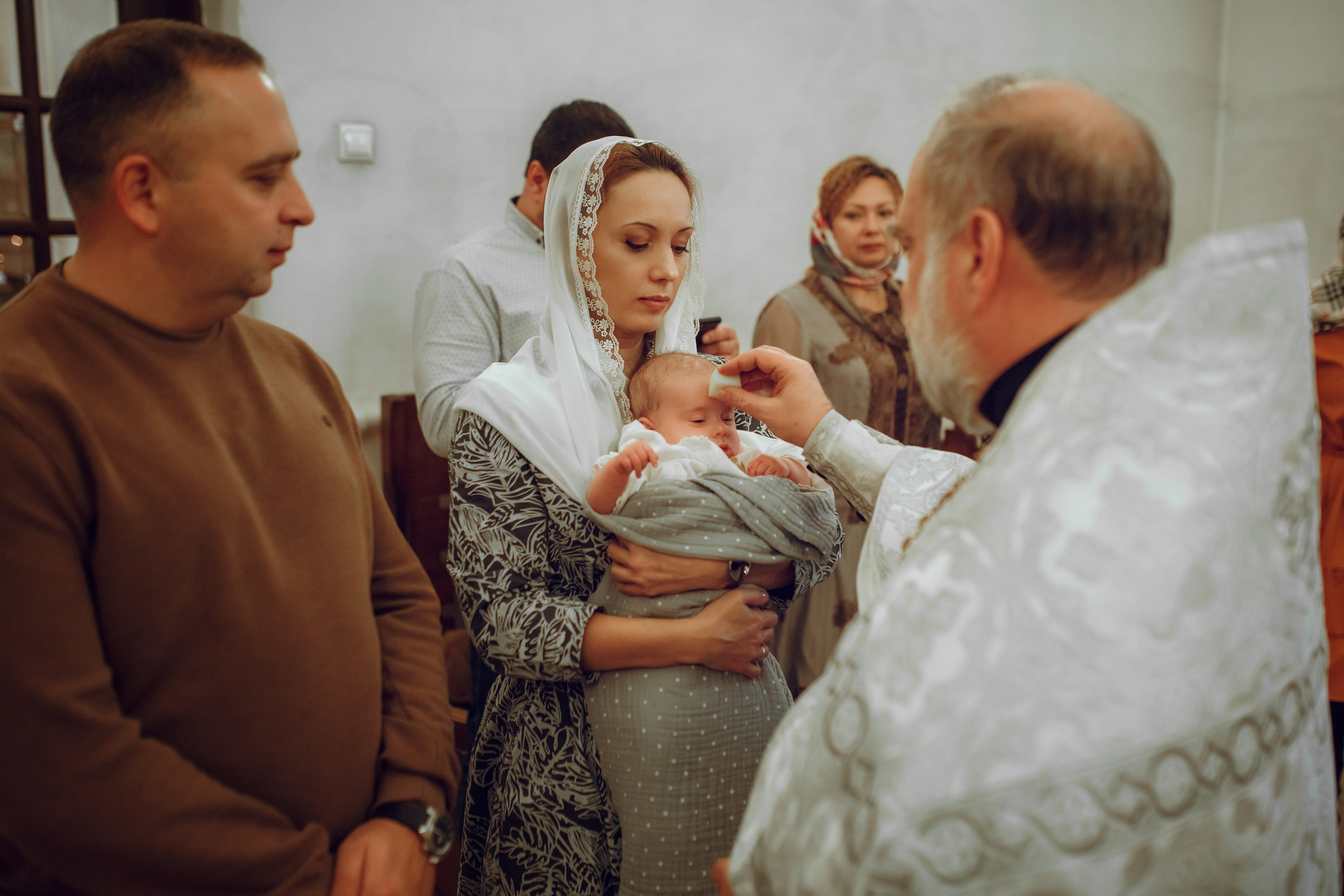 Крещение Дарьи. Фотограф на Крещение, семейный фотограф в Москве