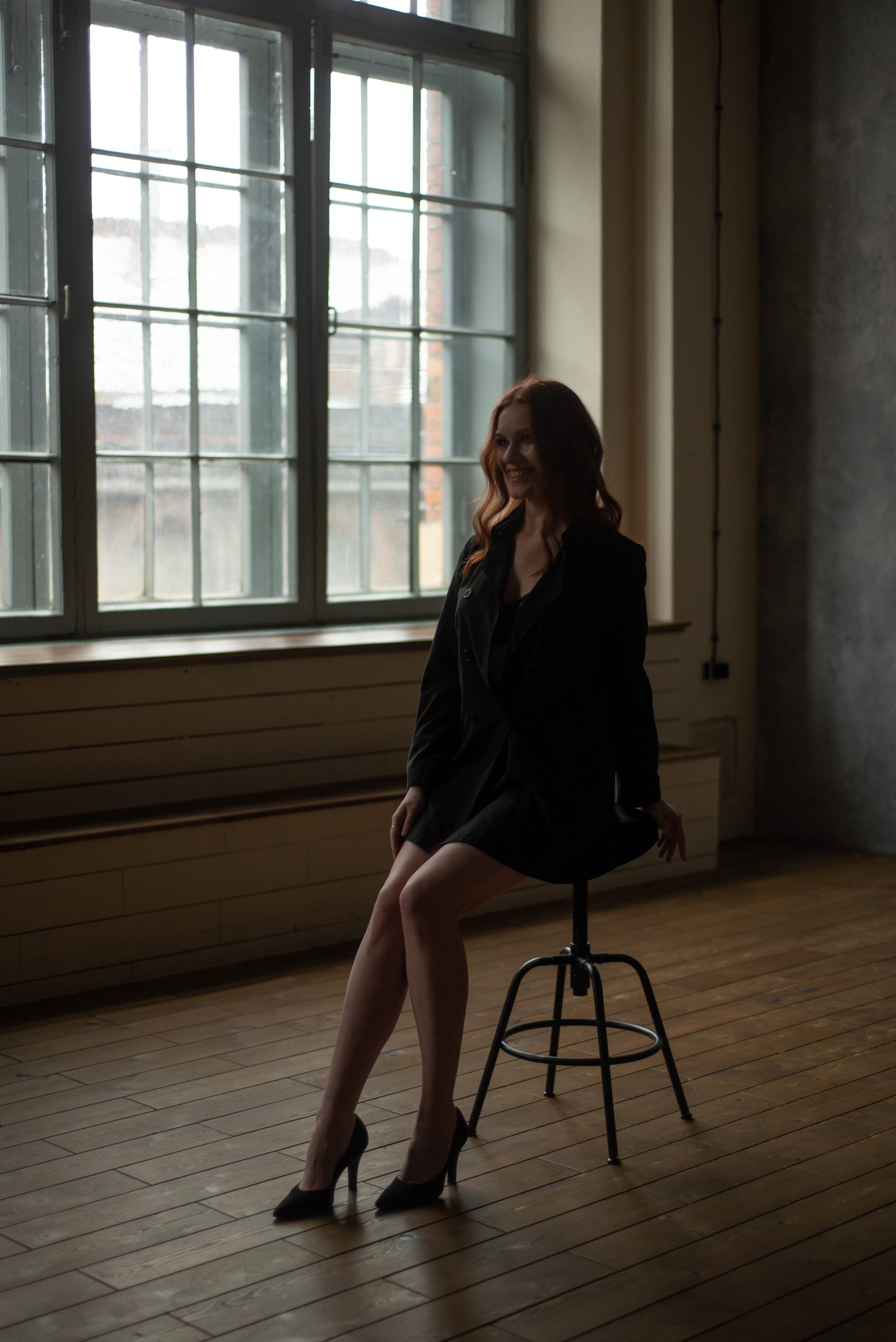 Чувственная фотосессия в пиджаке и белье. Женский фотограф Санкт-Петербург Александра Колий