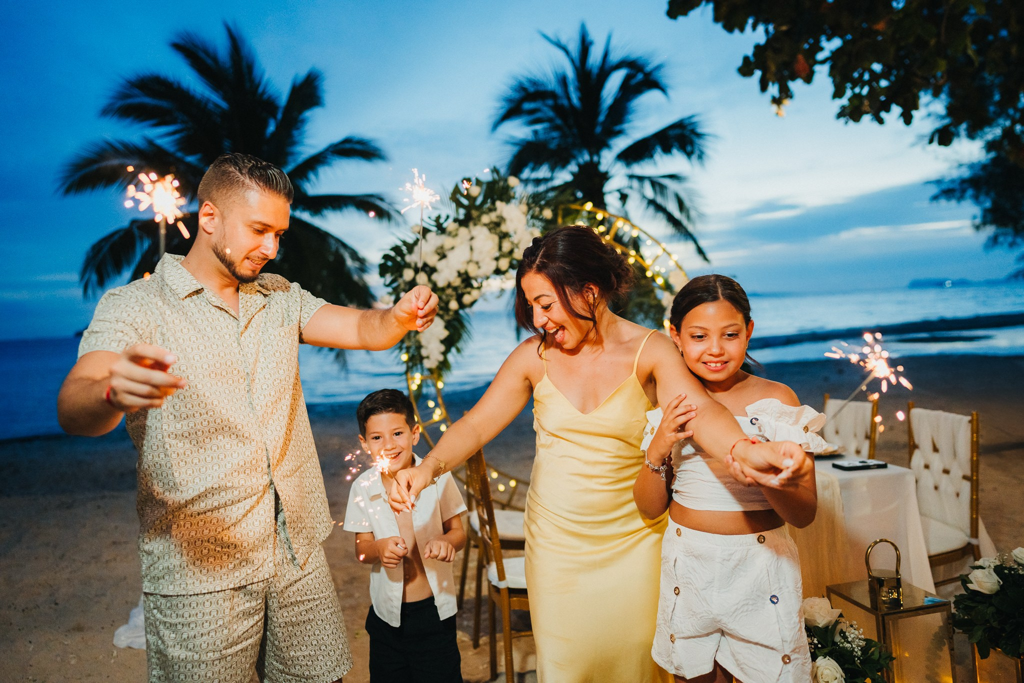 Just for 2 Beach Wedding with Kids in Koh Samui, Thailand