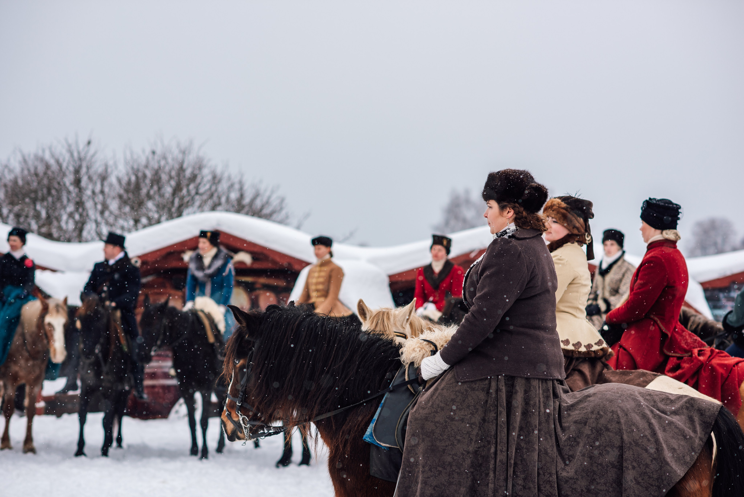 Зимняя парфорсная охота. Фотограф Диана Вальтер