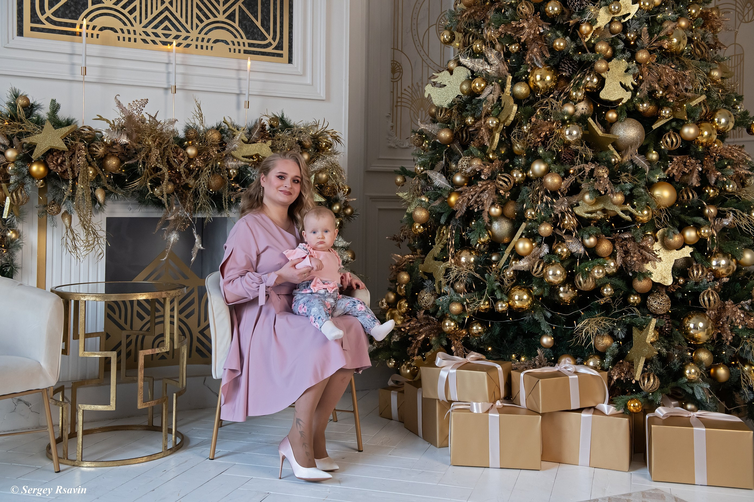 Новогодняя съемка в студии. Фотограф в Москве Сергей Рсавин