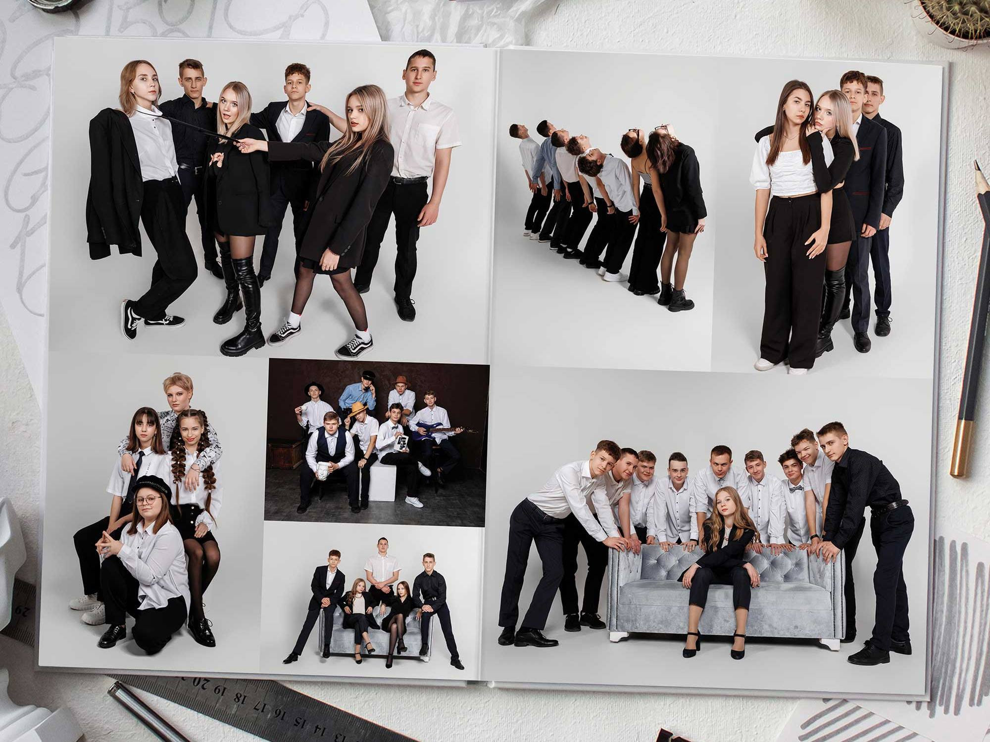 Фотокниги для старшеклассников. Фотограф Егор Бархатов