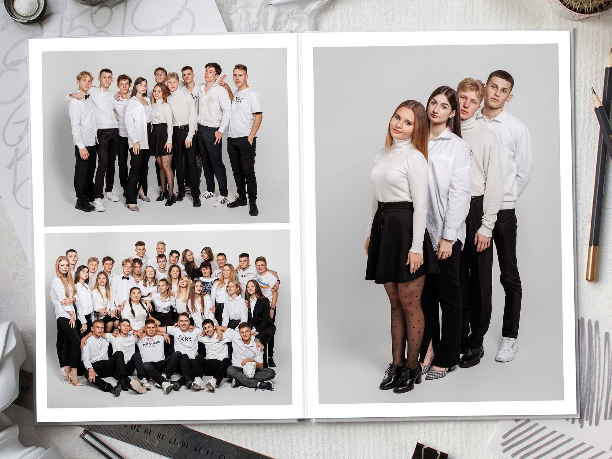 Фотокниги для старшеклассников. Фотограф Егор Бархатов