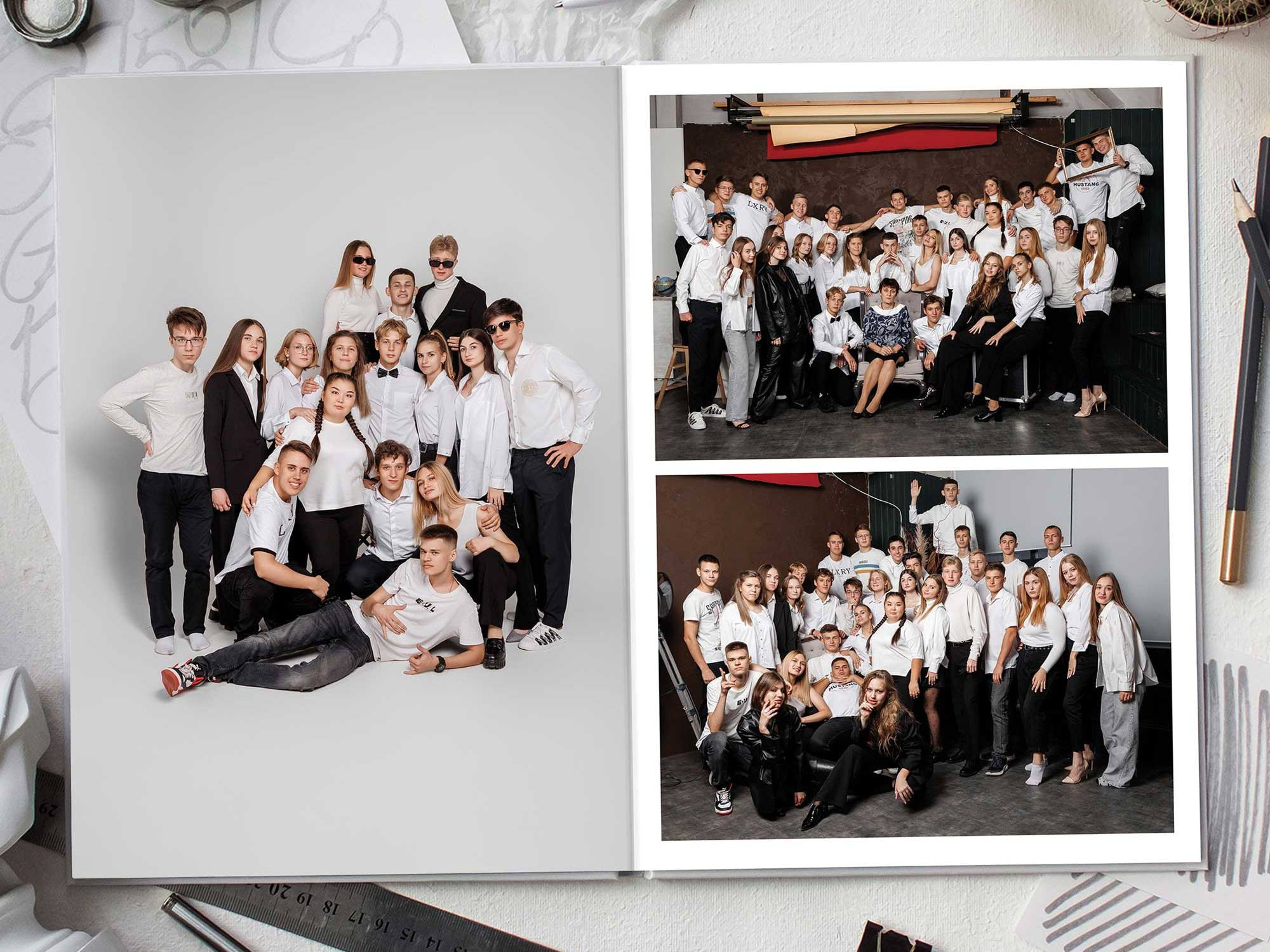 Фотокниги для старшеклассников. Фотограф Егор Бархатов