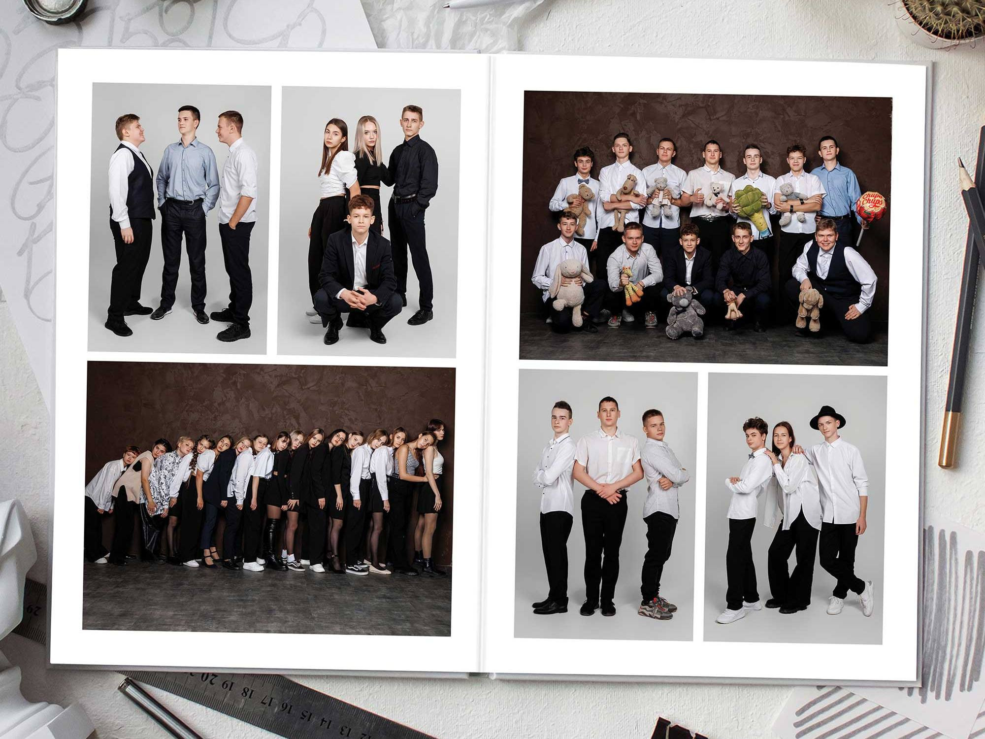 Фотокниги для старшеклассников. Фотограф Егор Бархатов