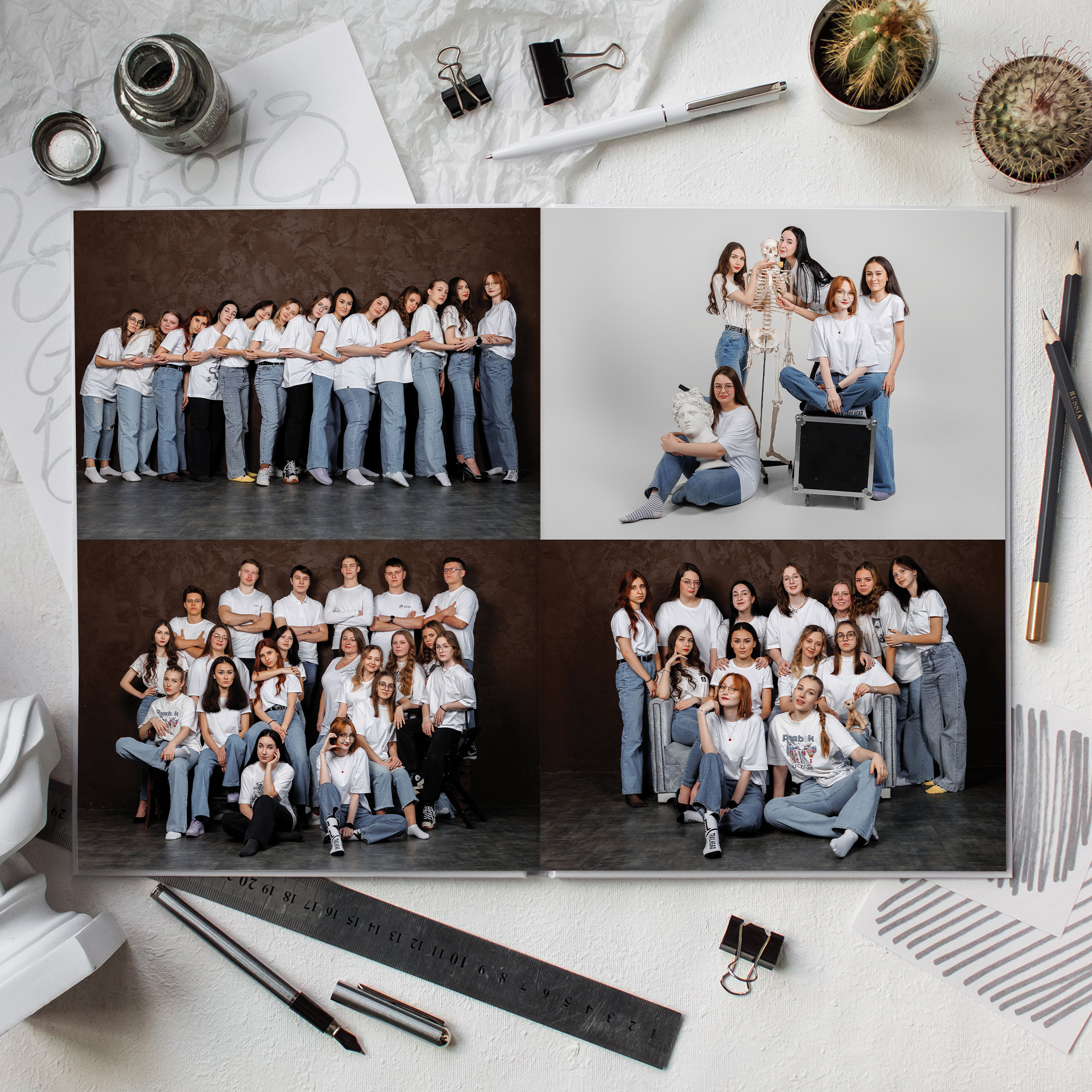 Фотокниги для старшеклассников. Фотограф Егор Бархатов