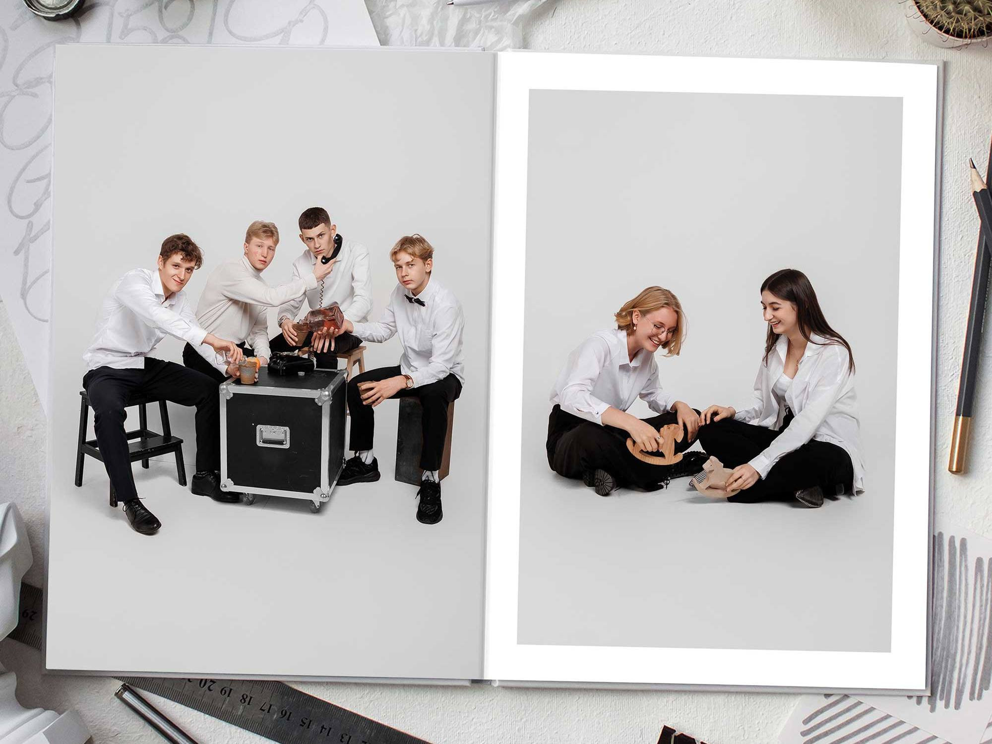 Фотокниги для старшеклассников. Фотограф Егор Бархатов