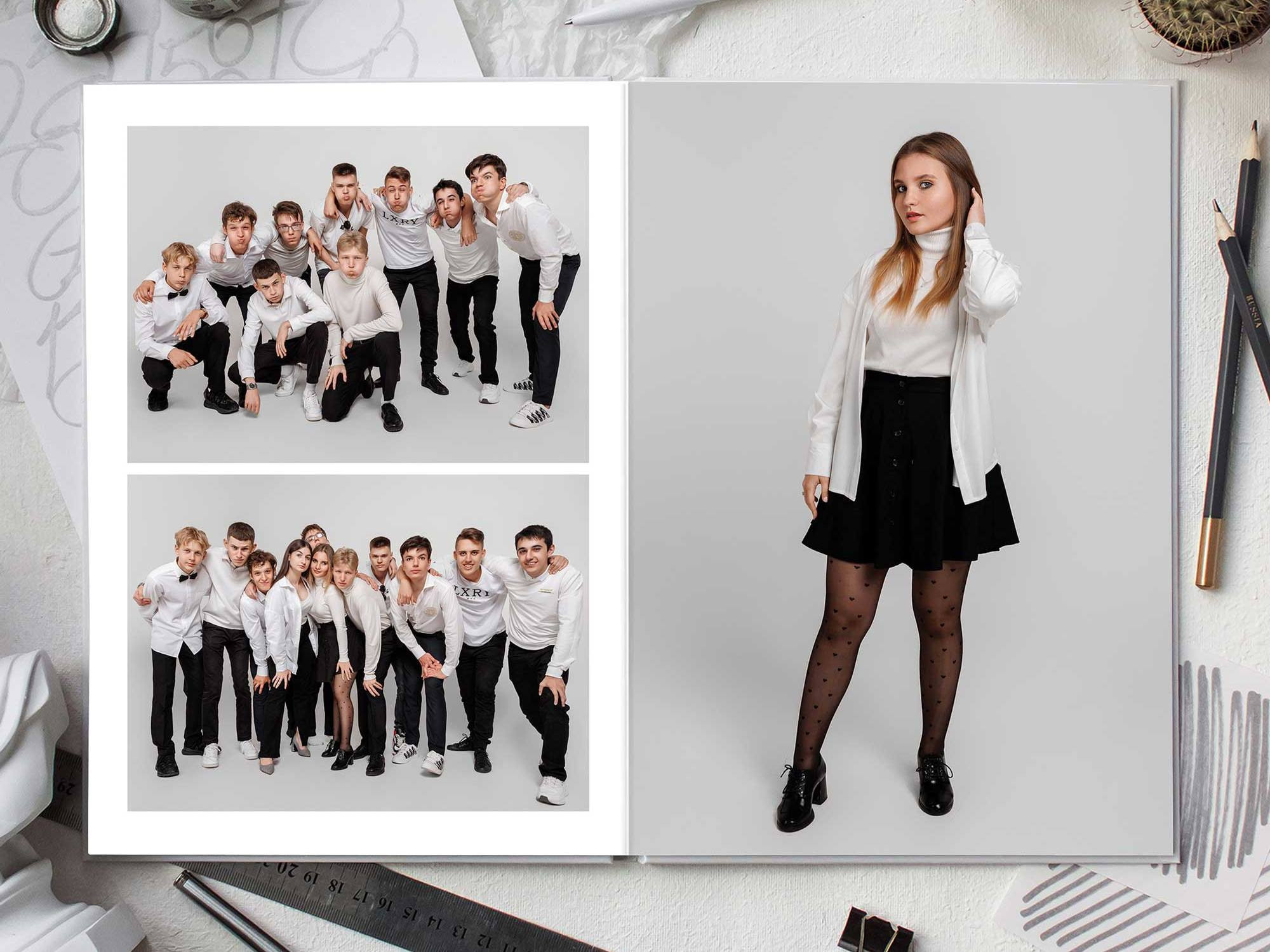 Фотокниги для старшеклассников. Фотограф Егор Бархатов