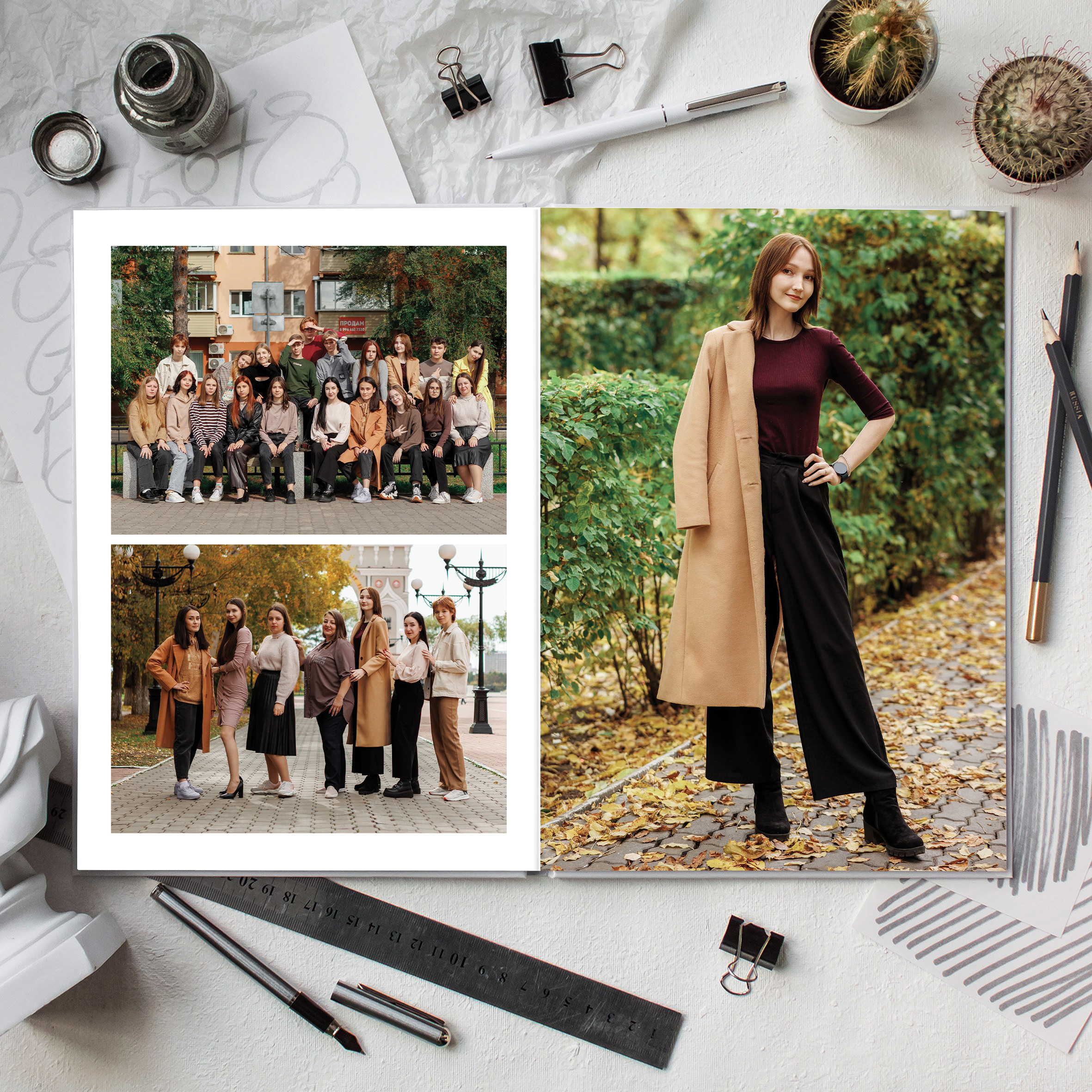 Фотокниги для старшеклассников. Фотограф Егор Бархатов