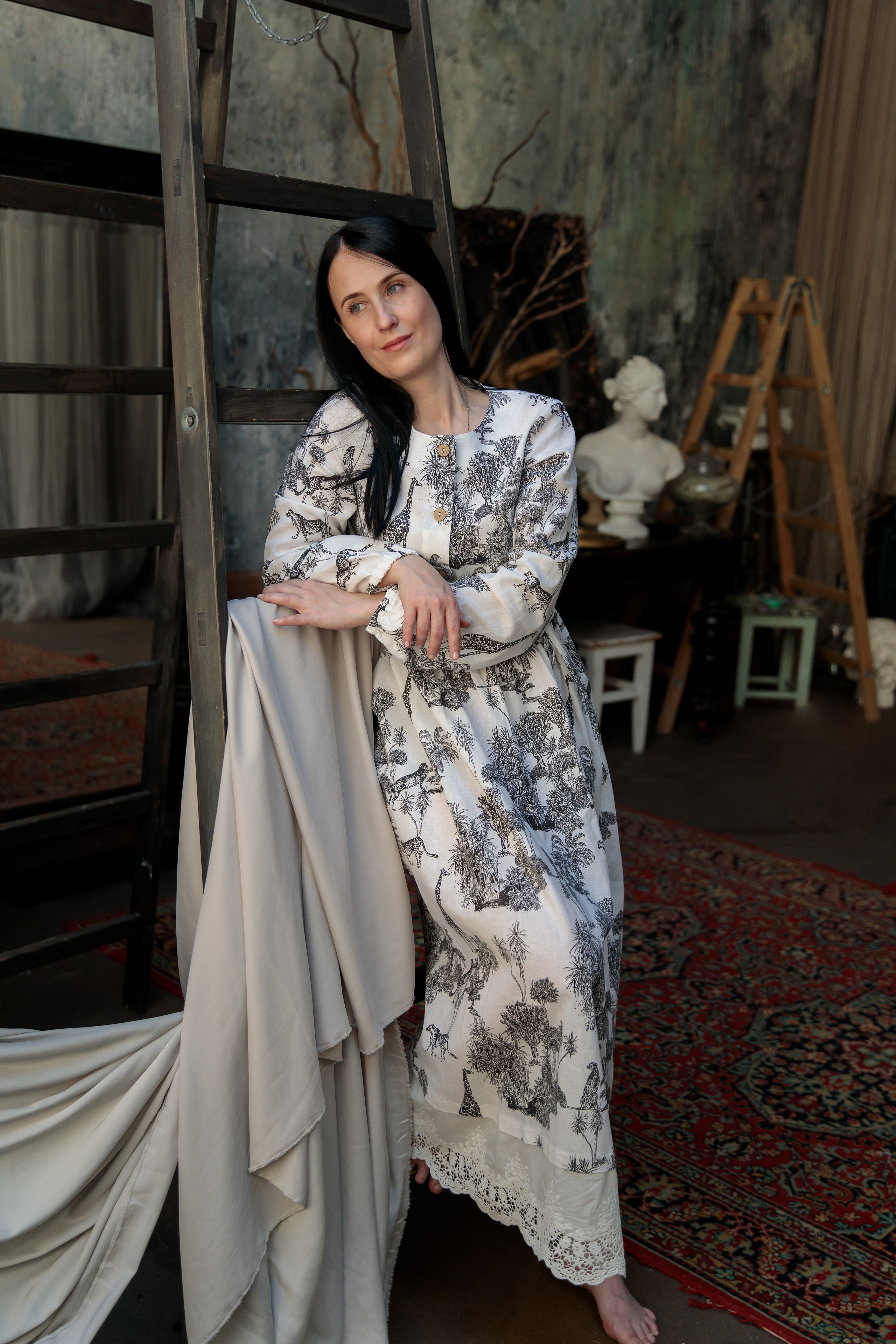 Ольга. Оранжерея. Фотограф в Москве Надуева Татьяна. Женский портрет, детский портрет, с