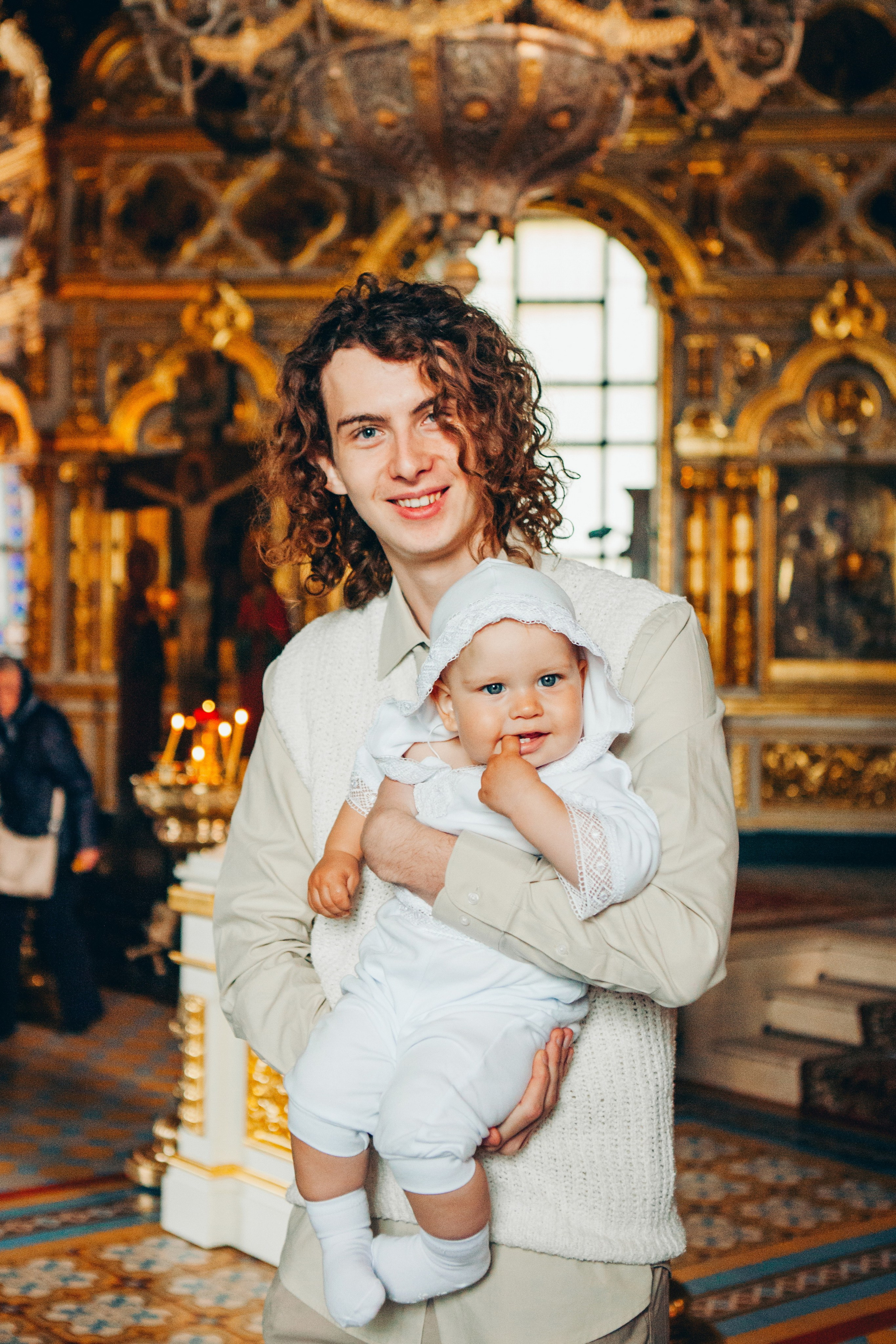 Крещение ребенка в церкви. Фотограф Ольга Ефремова