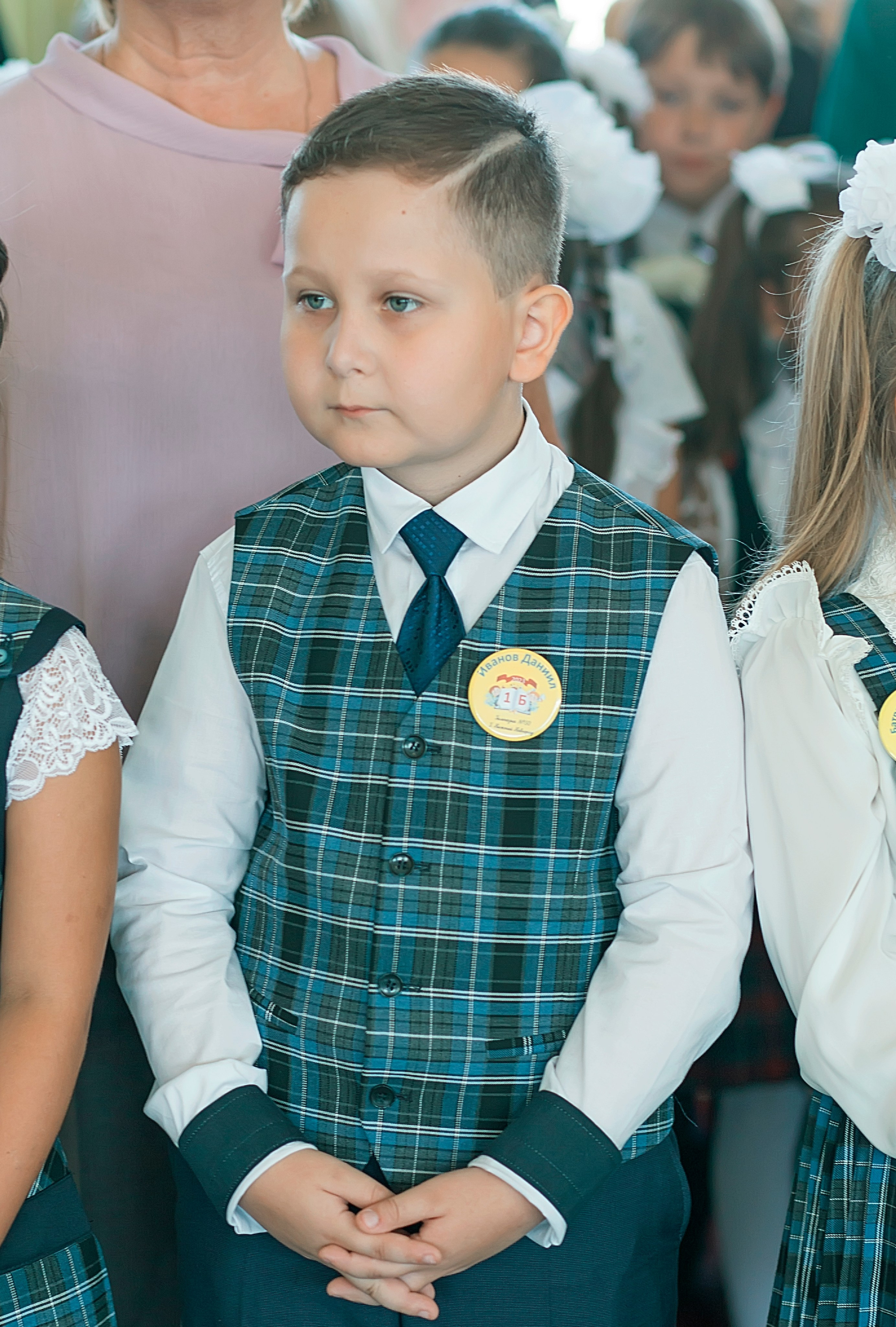Первый класс линейка, в классе, портреты. Семейный и детский фотограф в Нижнем Новгороде