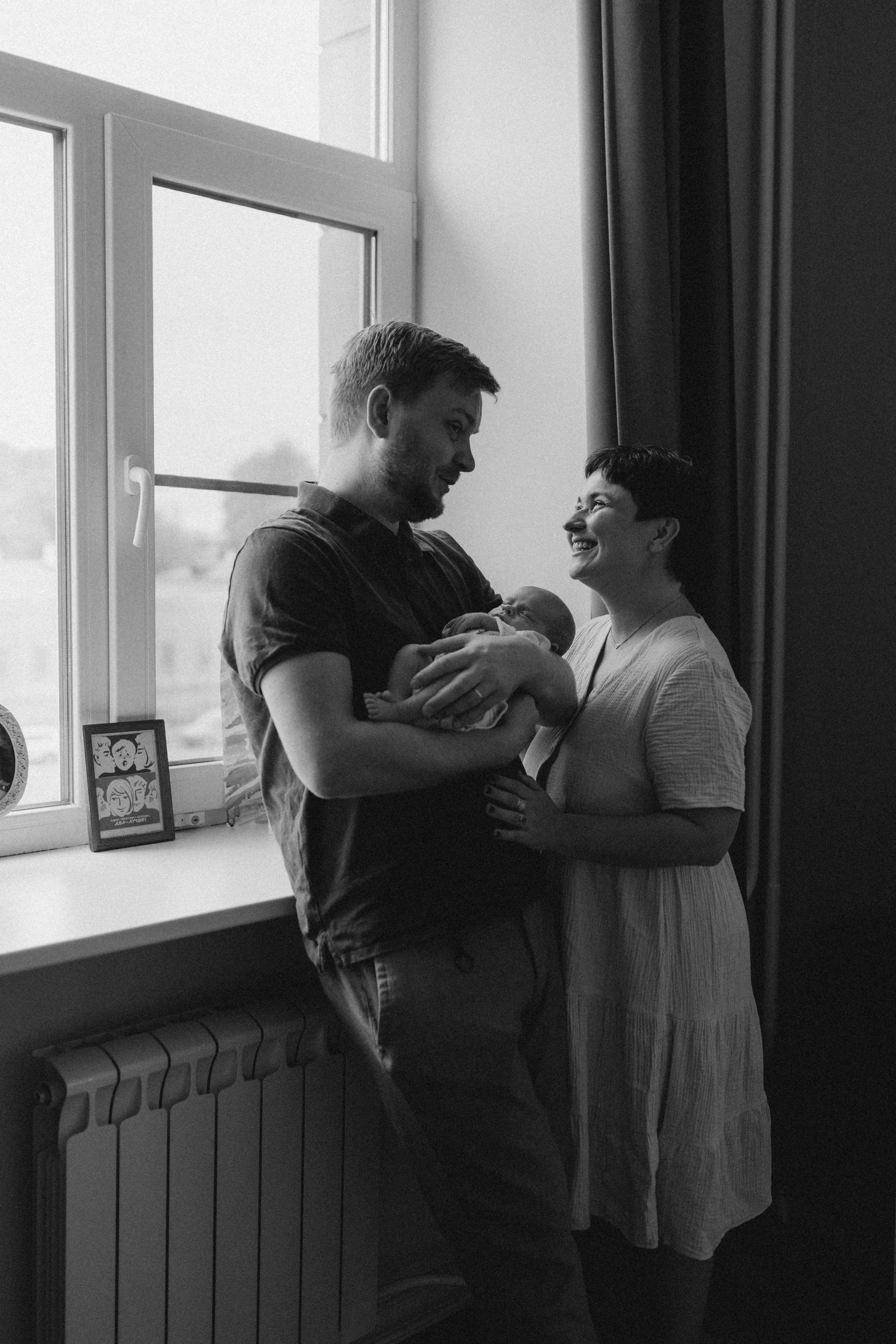 Семейная фотосессия с новорожденным. Семейный фотограф в Москве и Люберцах Юлия Гуськова