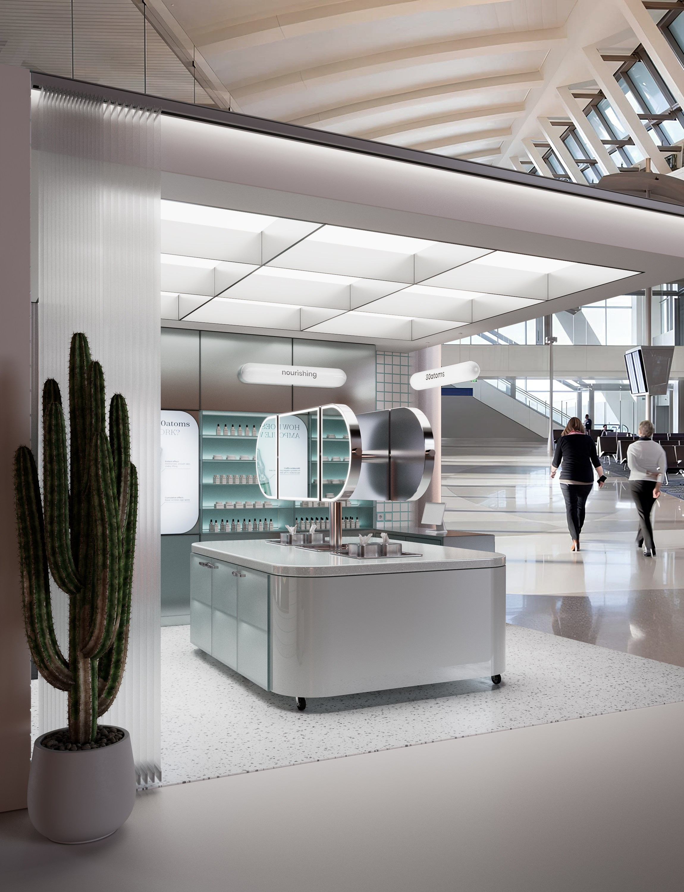 Дизайн-проект pop-up store 30atoms. KSYUSCHENKA — дизайн интерьеров в Москве, Петербурге и по всему миру