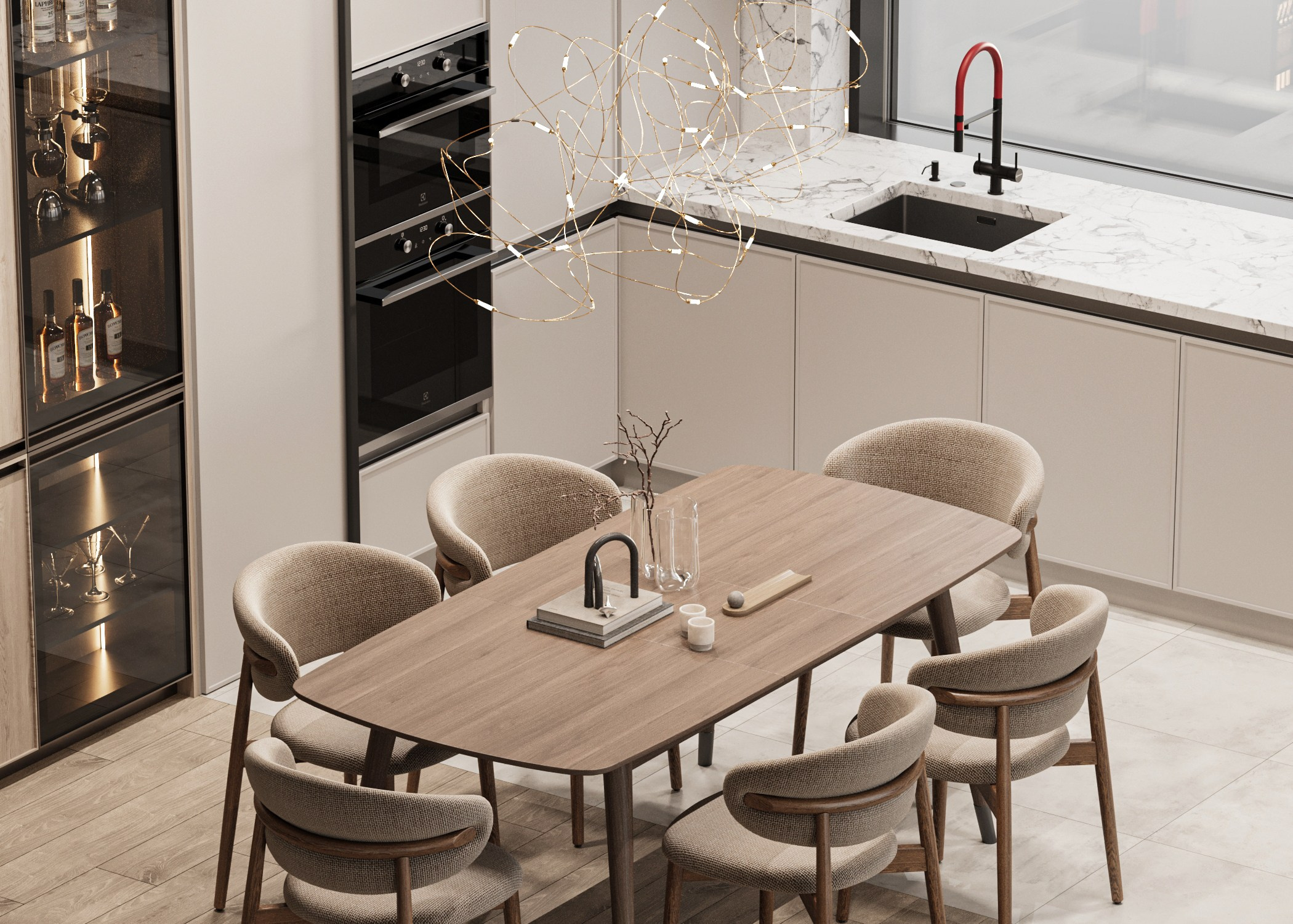 Дизайн дома в коттеджном поселке Большая вода — 150 м², 2023. Расим Селяметов — дизайн интерьера в Крыму