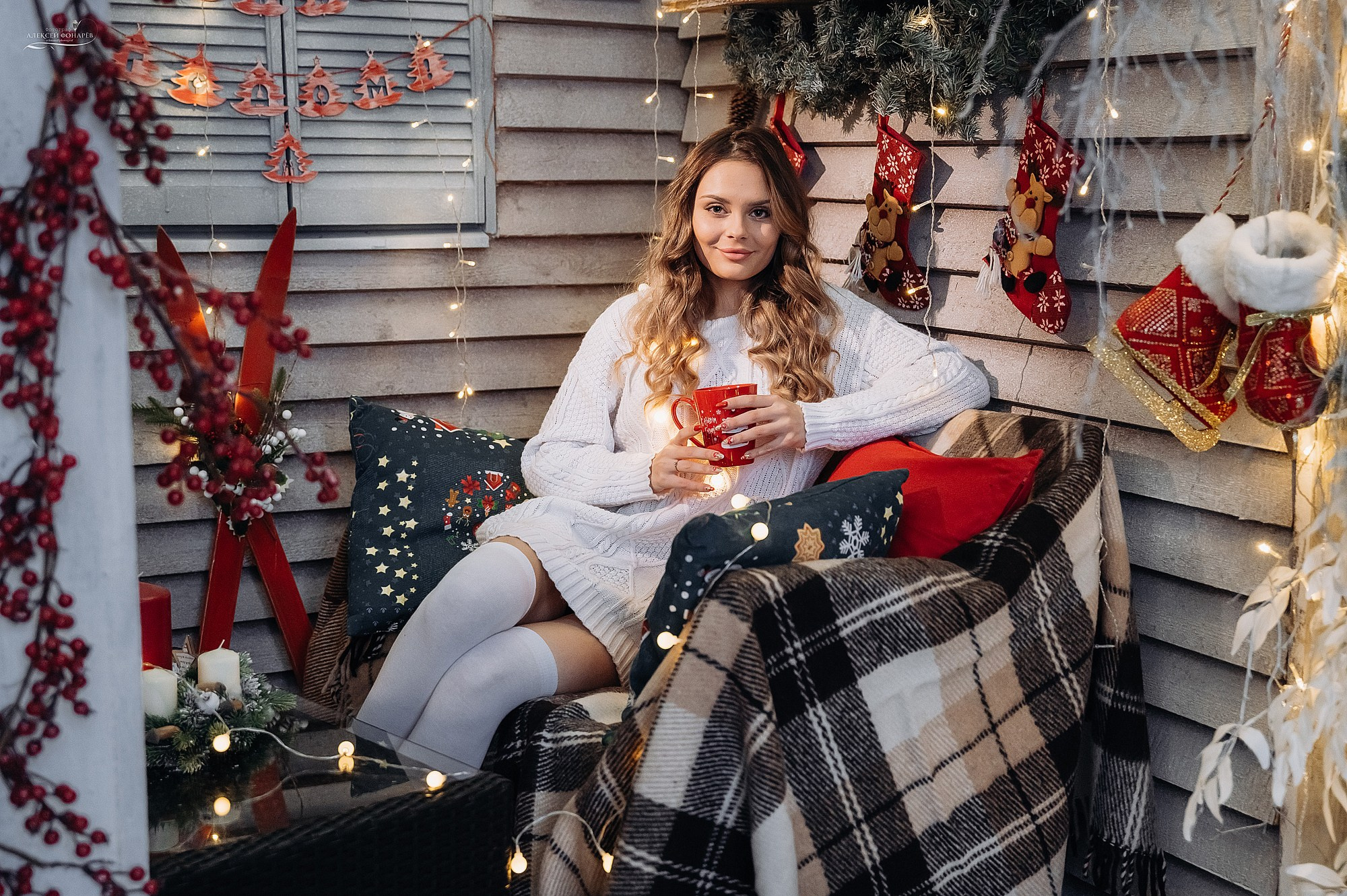 Новогодняя фотостудия в Дубне Кимрах Талдоме. Свадебный фотограф в Дубне Алексей Фонарёв