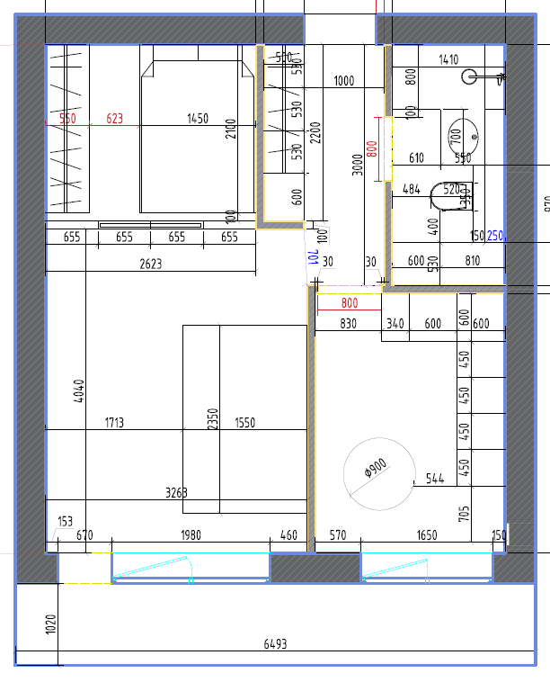 // квартира 36 м². Студия дизайна интерьера ESLI.BURO