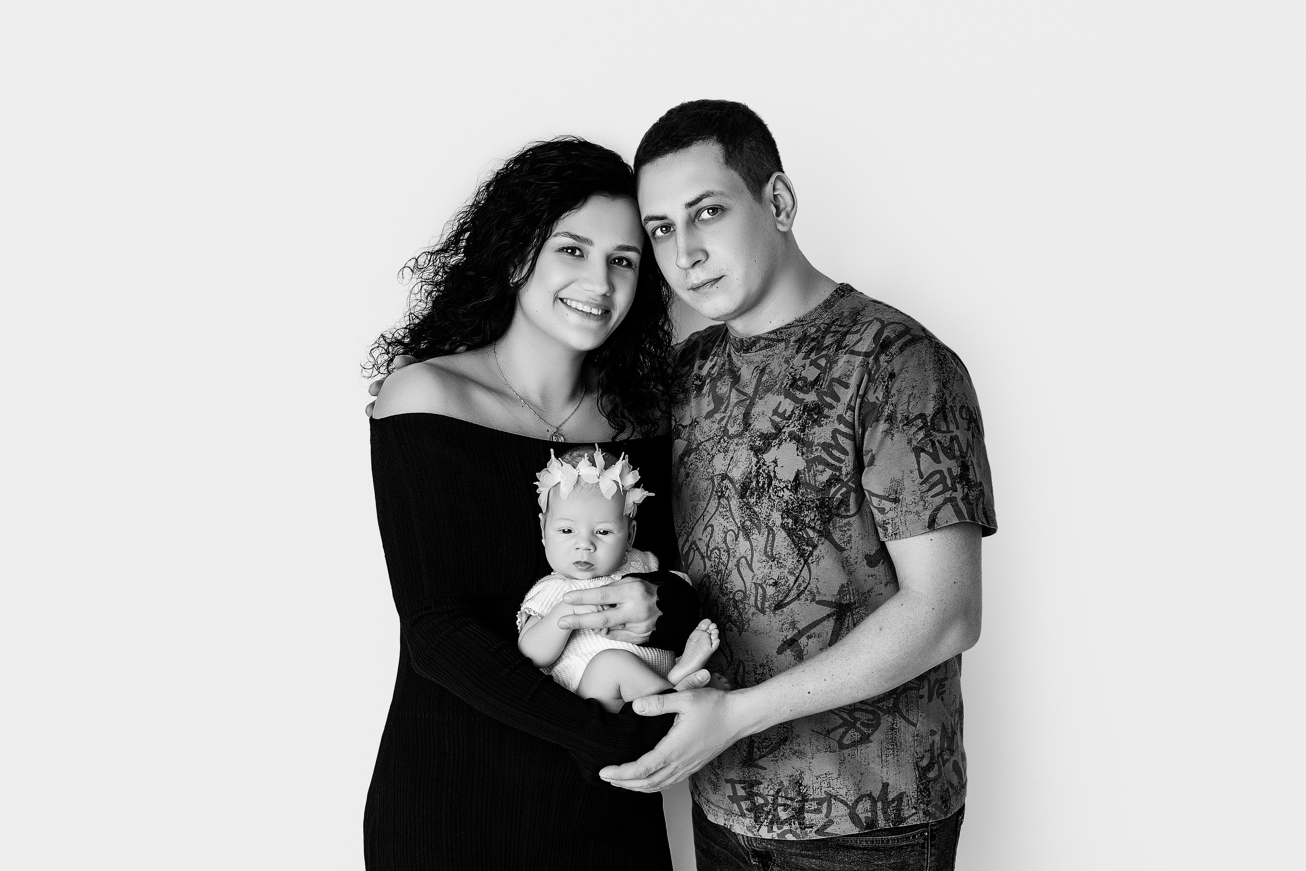 Алена и семья, 17 дней. Фотограф новорожденных в Нижнем Новгороде Надежда Кадылкина