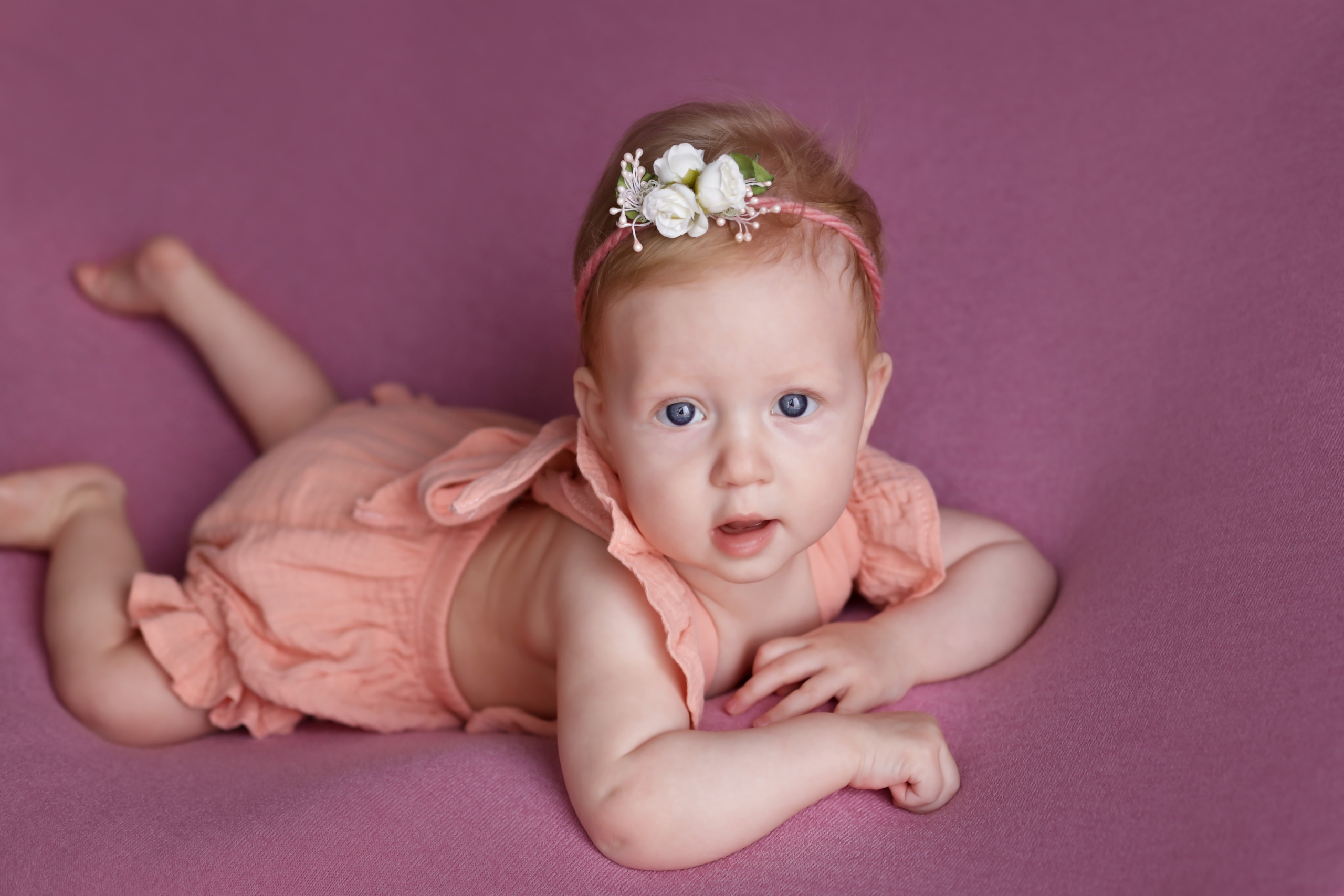 Ксенья. 6 месяцев. Семейный фотограф и фотограф новорожденных в Санкт-Петербурге Алина Фе