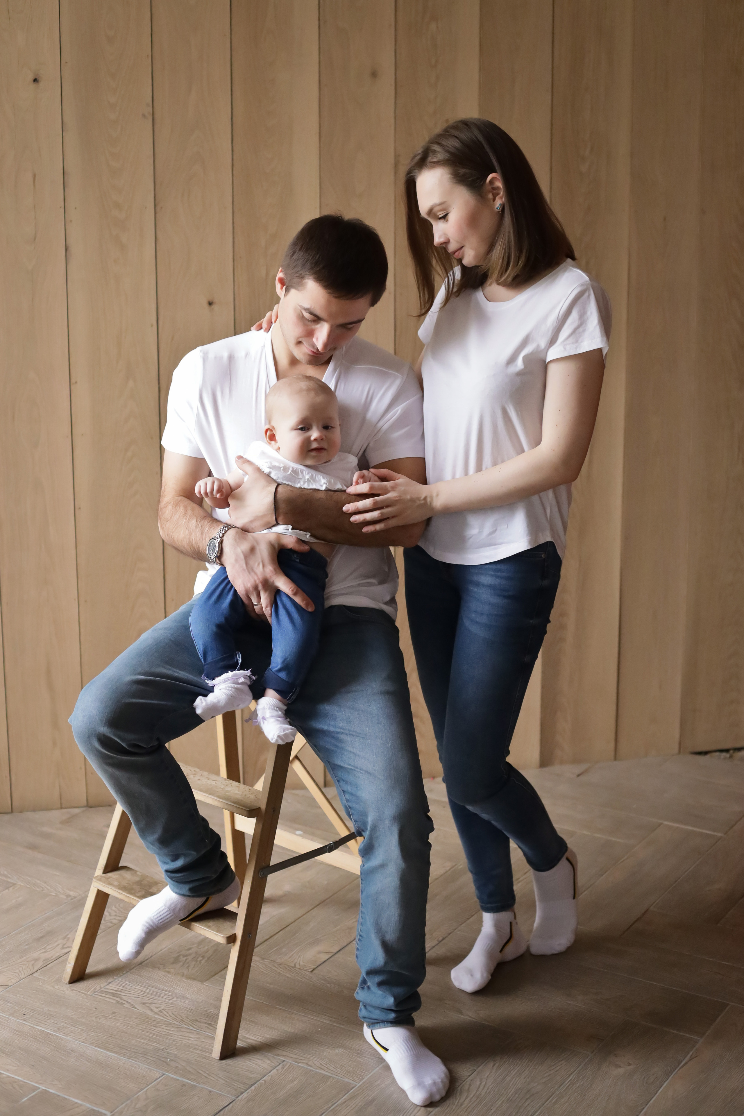 Семья Ольги. Семейный фотограф и фотограф новорожденных в Санкт-Петербурге Алина Фе