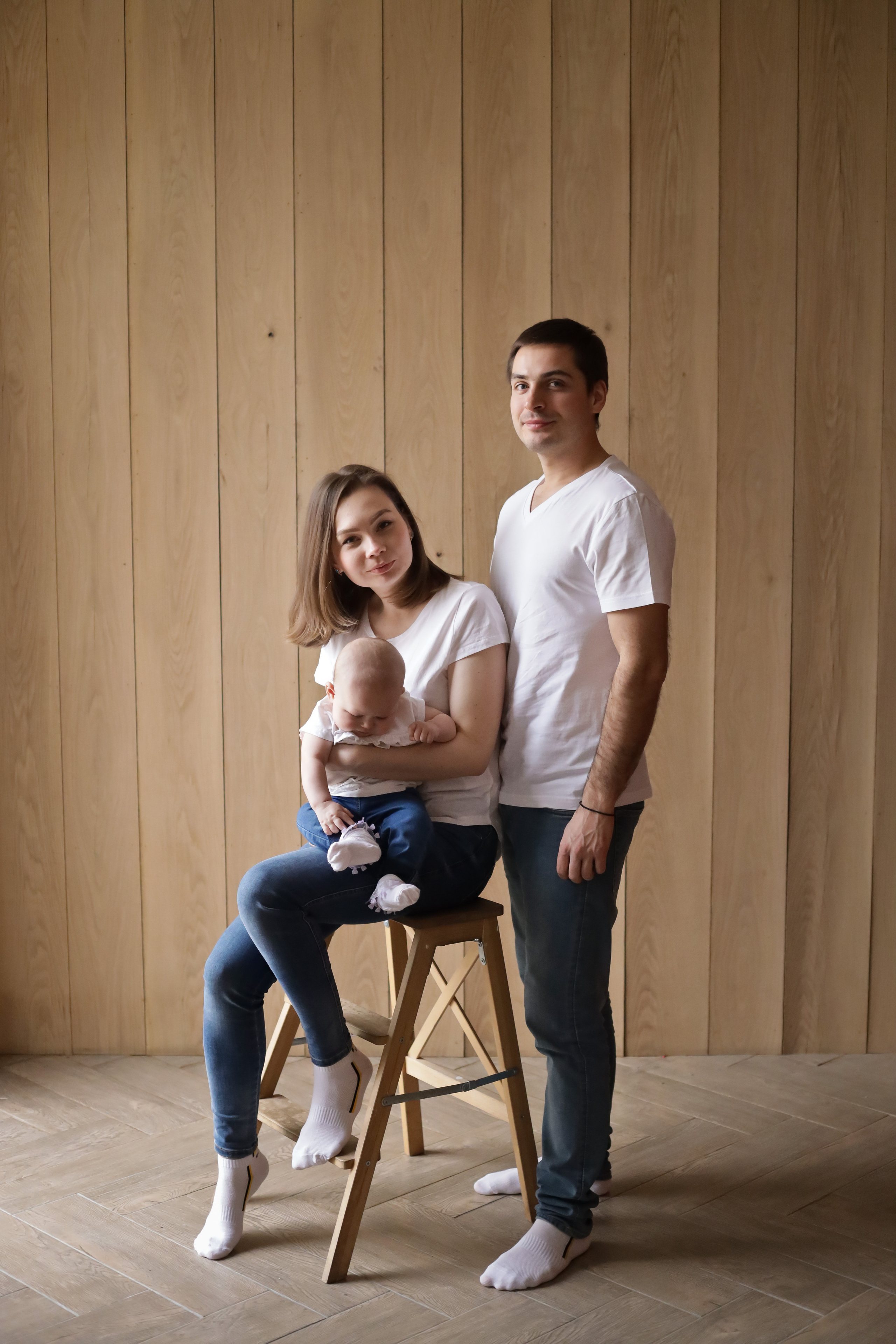 Семья Ольги. Семейный фотограф и фотограф новорожденных в Санкт-Петербурге Алина Фе